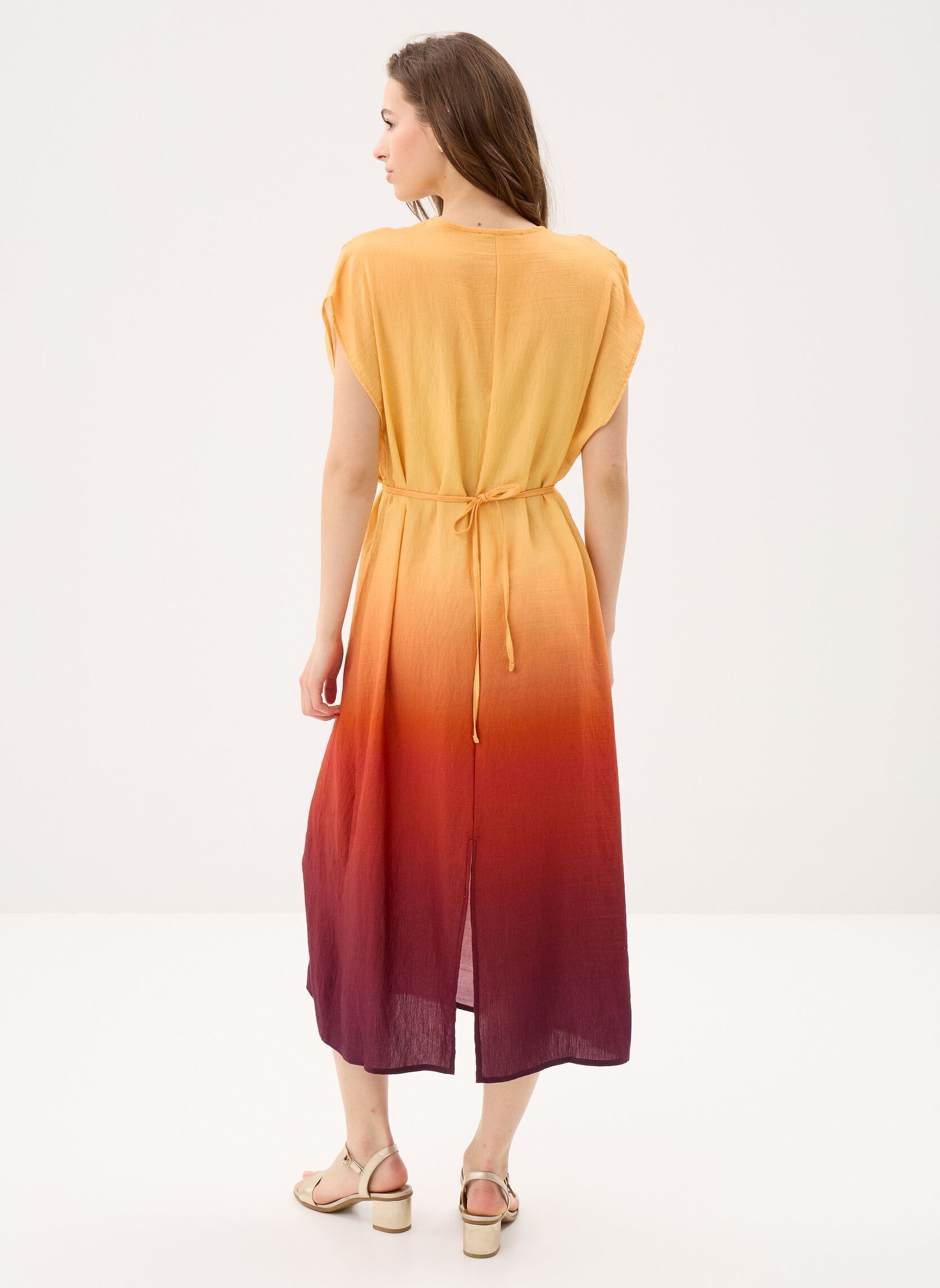 Robes longues FL-RO-FRAMAO-B femme multicolore La Fée Maraboutée Robes longues FL-RO-FRAMAO-B femme multicolore Jaune/Mahogany