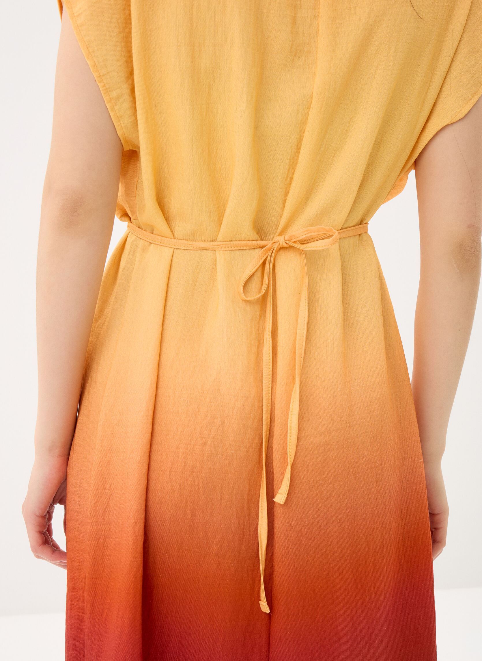 Robes longues FL-RO-FRAMAO-B femme multicolore La Fée Maraboutée Robes longues FL-RO-FRAMAO-B femme multicolore Jaune/Mahogany