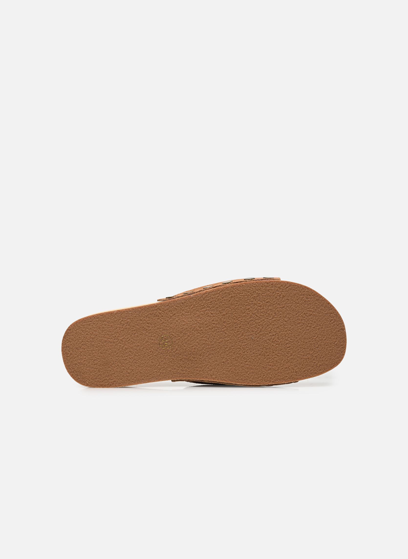 Pantoletten Cow suede clog damen braun Colors of California Pantoletten Cow suede clog damen braun TAN