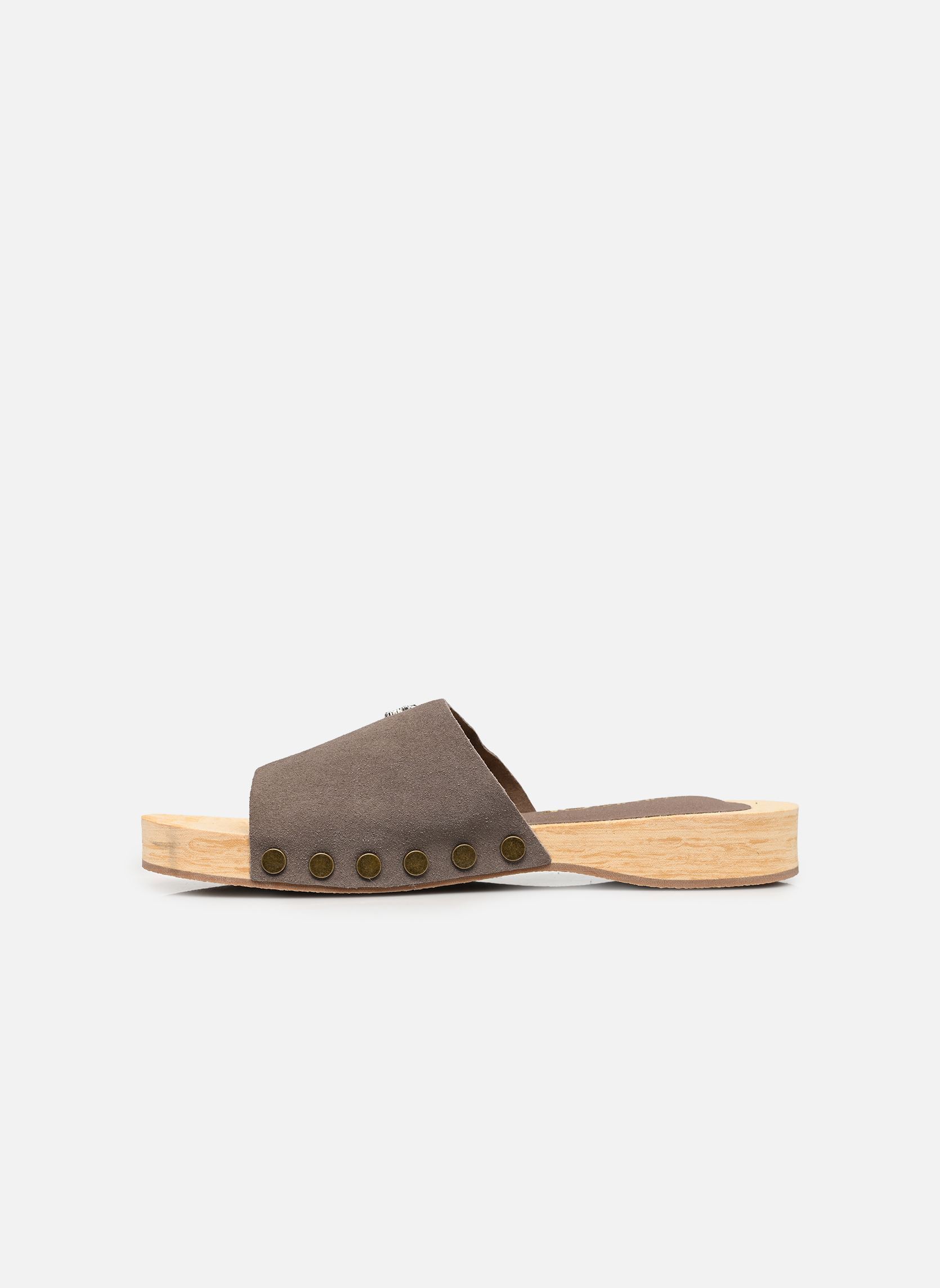 Mules Cow suede clog femme beige Colors of California Mules Cow suede clog femme beige MUD