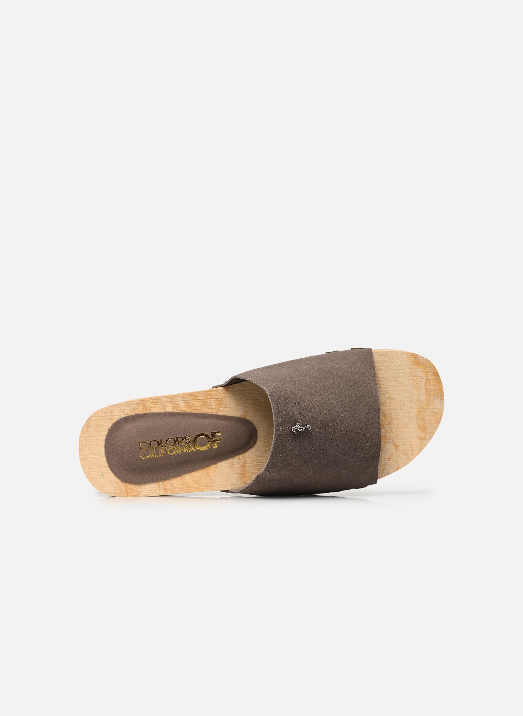 Mules Cow suede clog femme beige Colors of California Mules Cow suede clog femme beige MUD