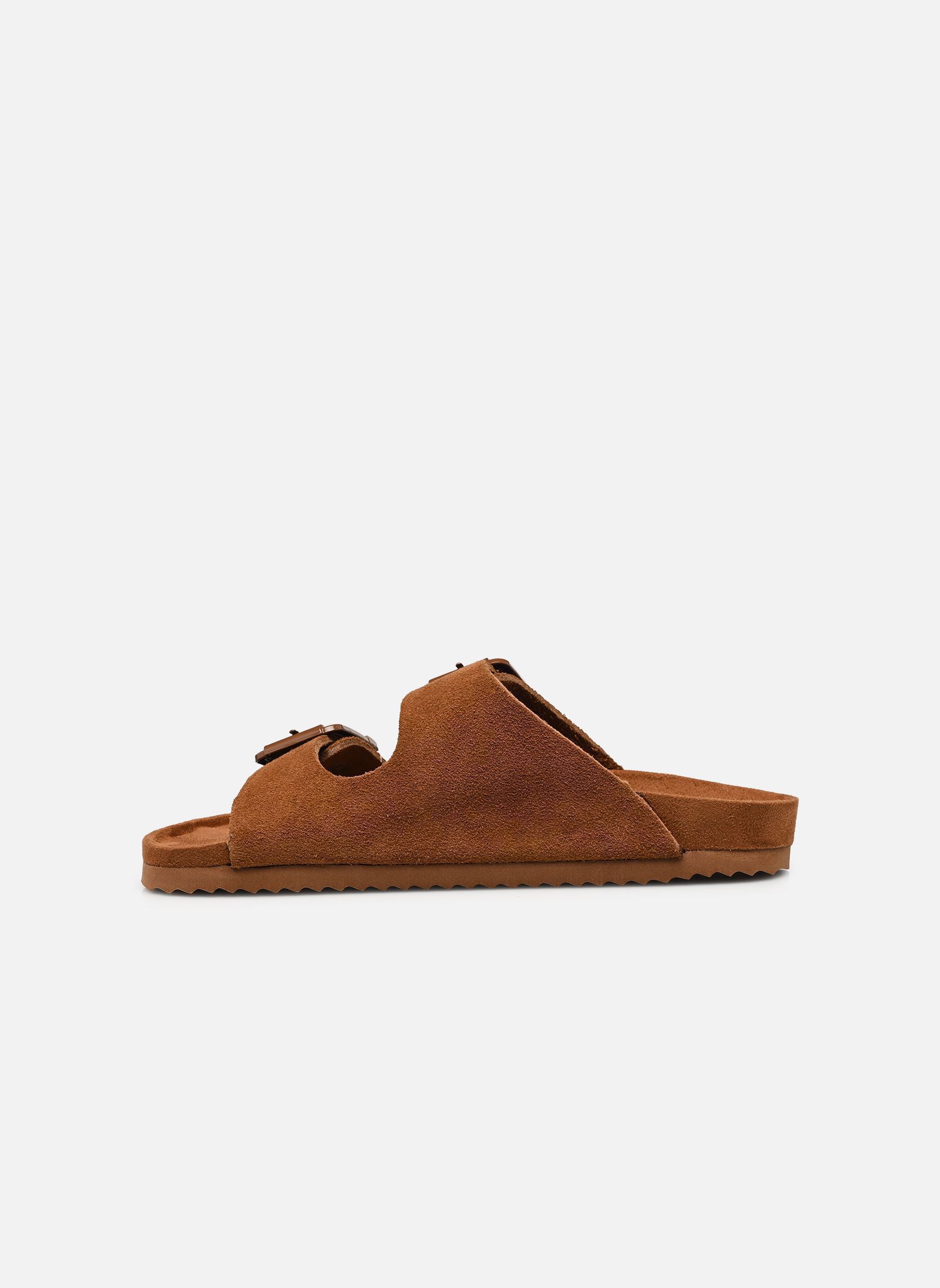 Pantoletten Monocolor suede sandal damen braun Colors of California Pantoletten Monocolor suede sandal damen braun TAN
