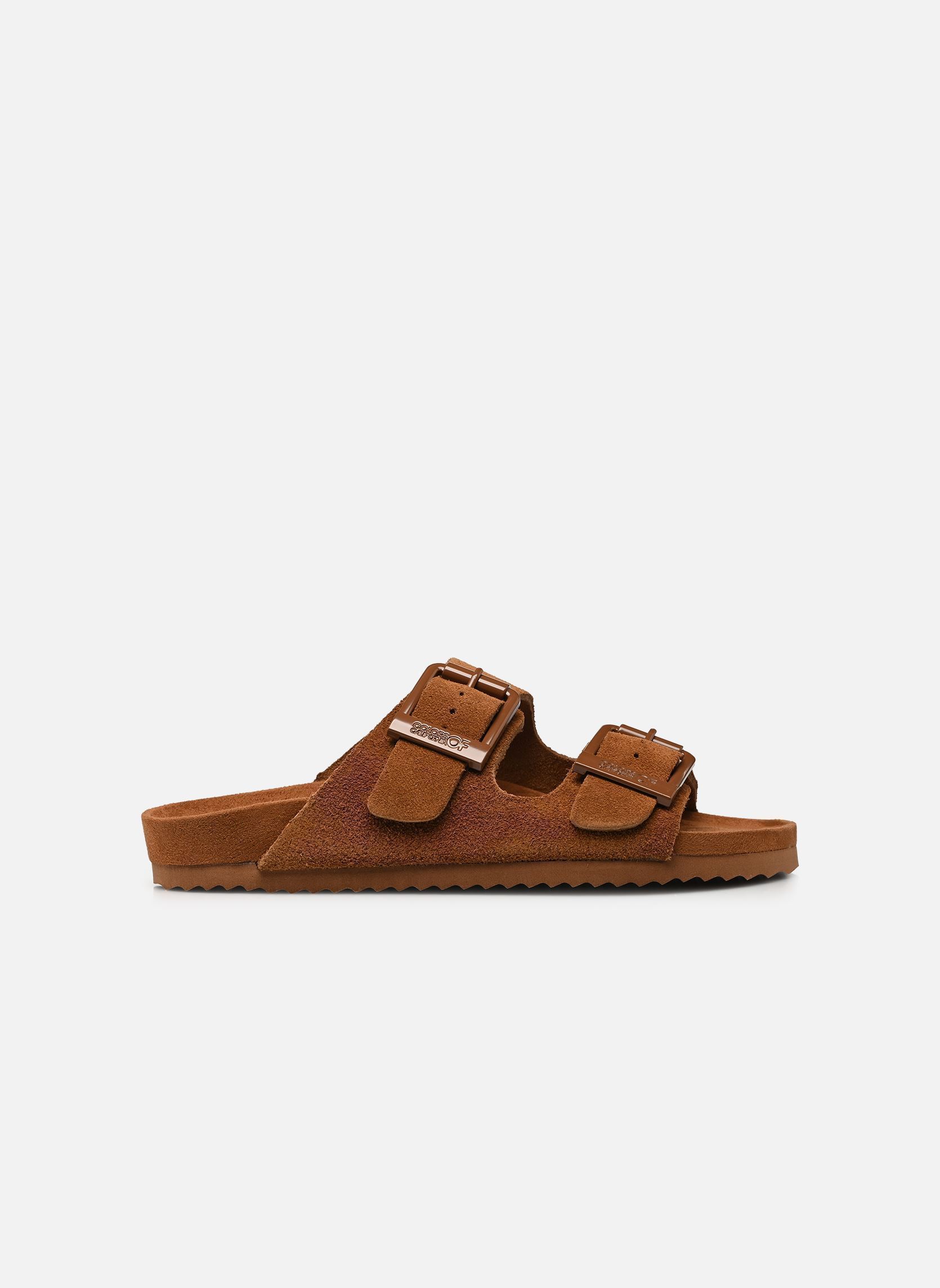 Pantoletten Monocolor suede sandal damen braun Colors of California Pantoletten Monocolor suede sandal damen braun TAN