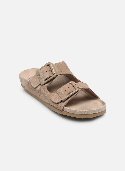 Colors of California Pantoletten Monocolor suede sandal damen beige
