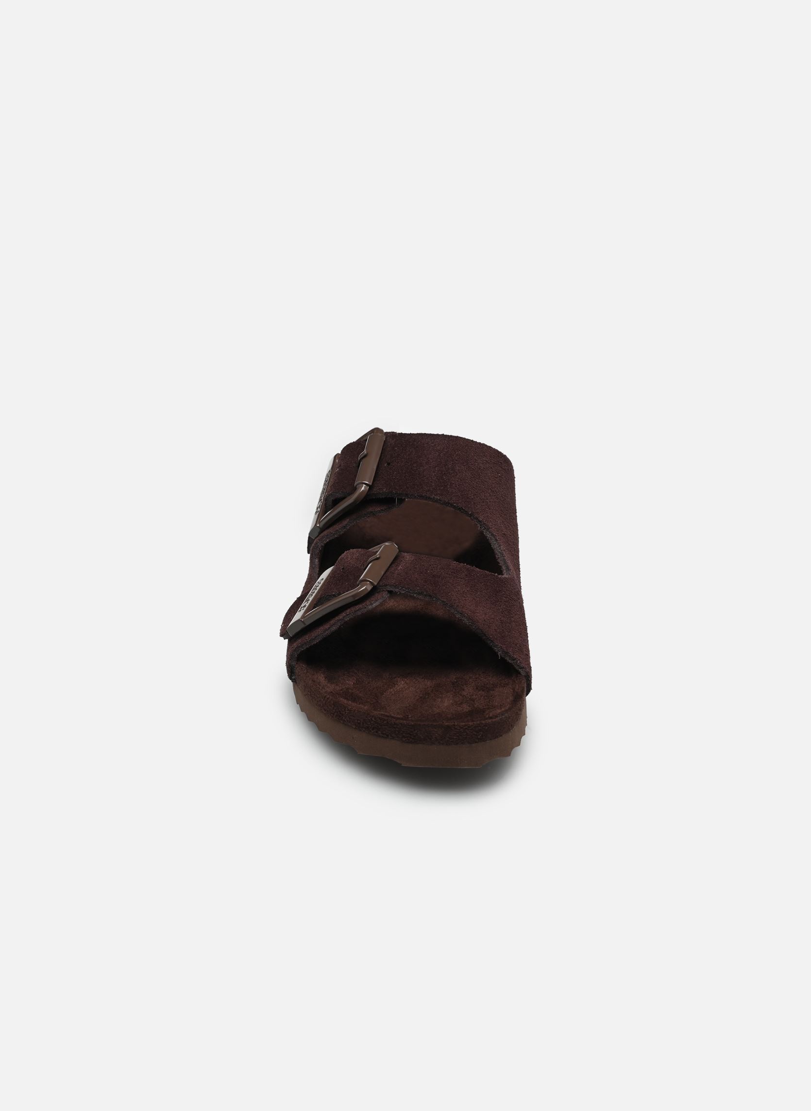 Mules Monocolor suede sandal femme marron Colors of California Mules Monocolor suede sandal femme marron MOKA