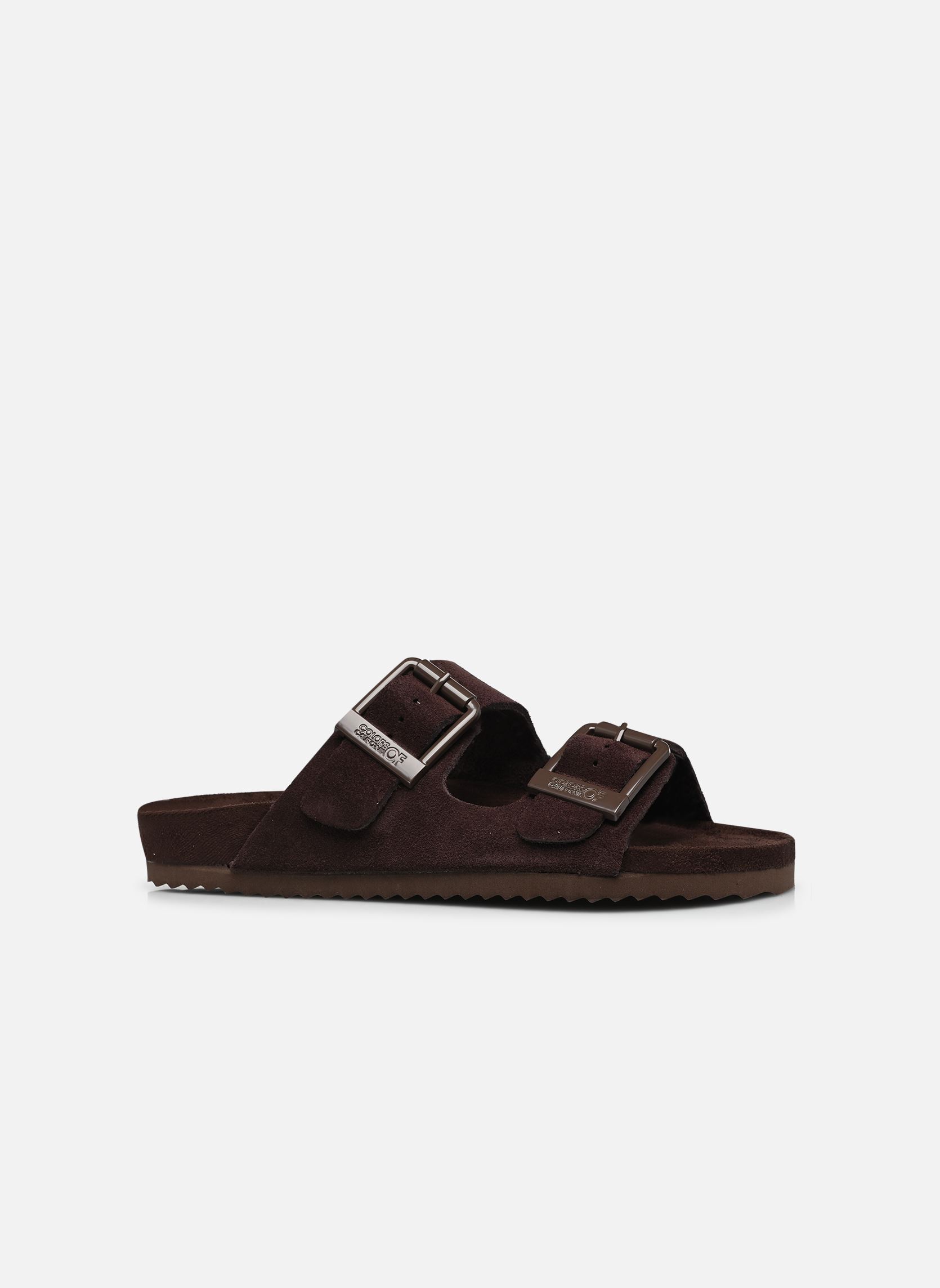 Mules Monocolor suede sandal femme marron Colors of California Mules Monocolor suede sandal femme marron MOKA