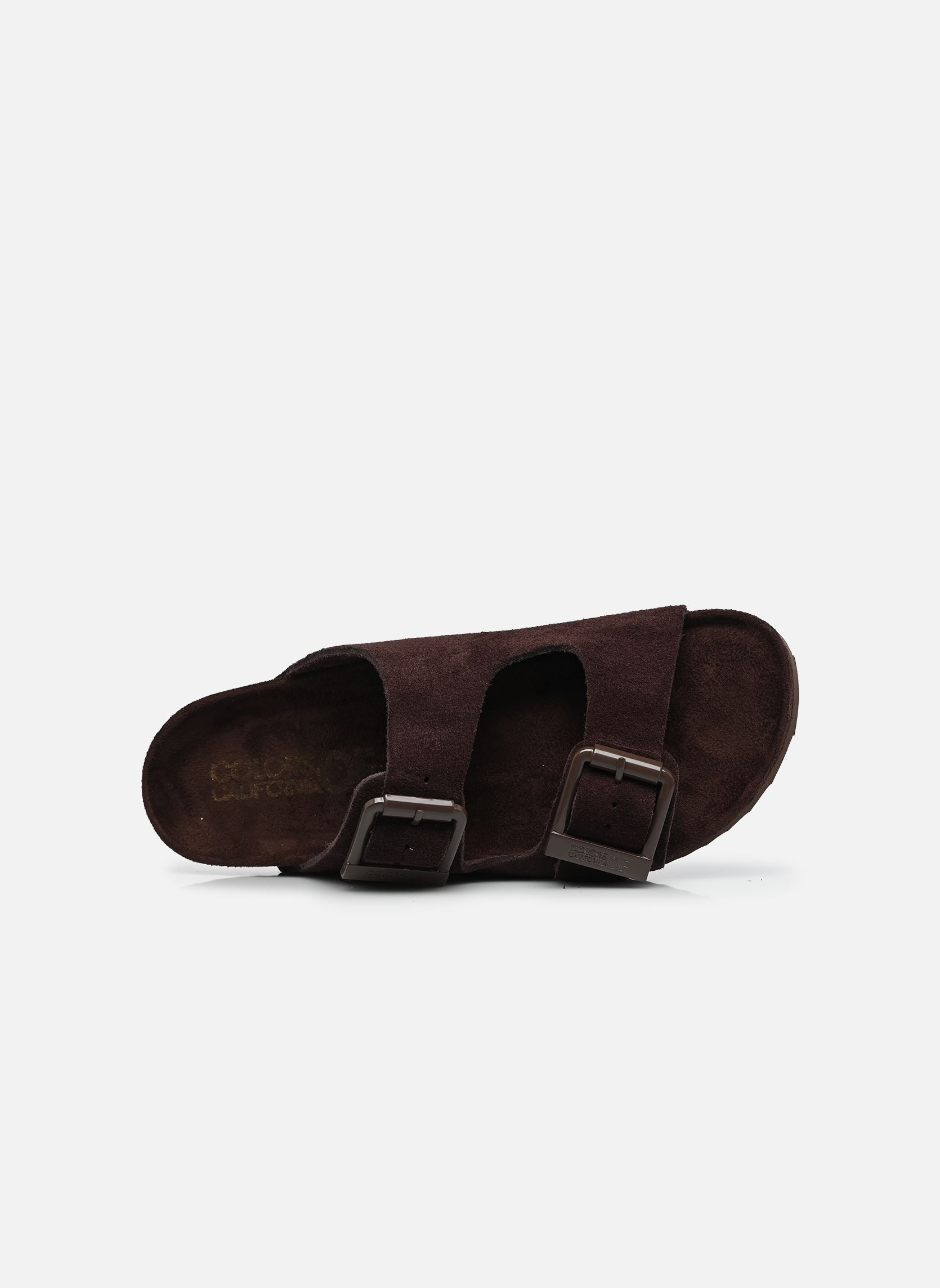 Mules Monocolor suede sandal femme marron Colors of California Mules Monocolor suede sandal femme marron MOKA