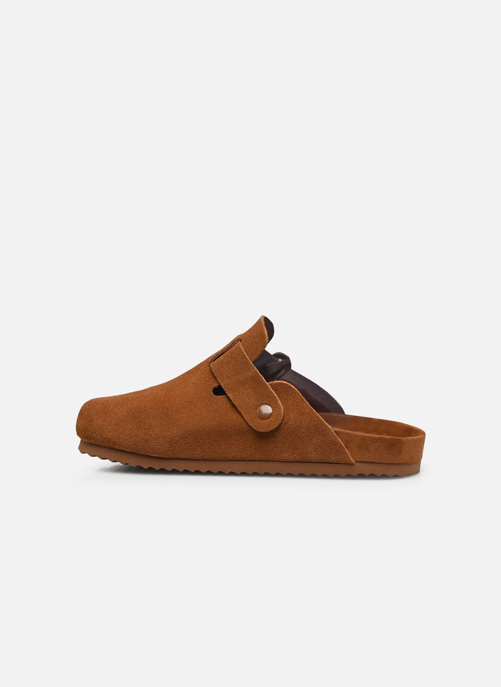 Mules Monocolor suede sabot femme marron Colors of California Mules Monocolor suede sabot femme marron TAN