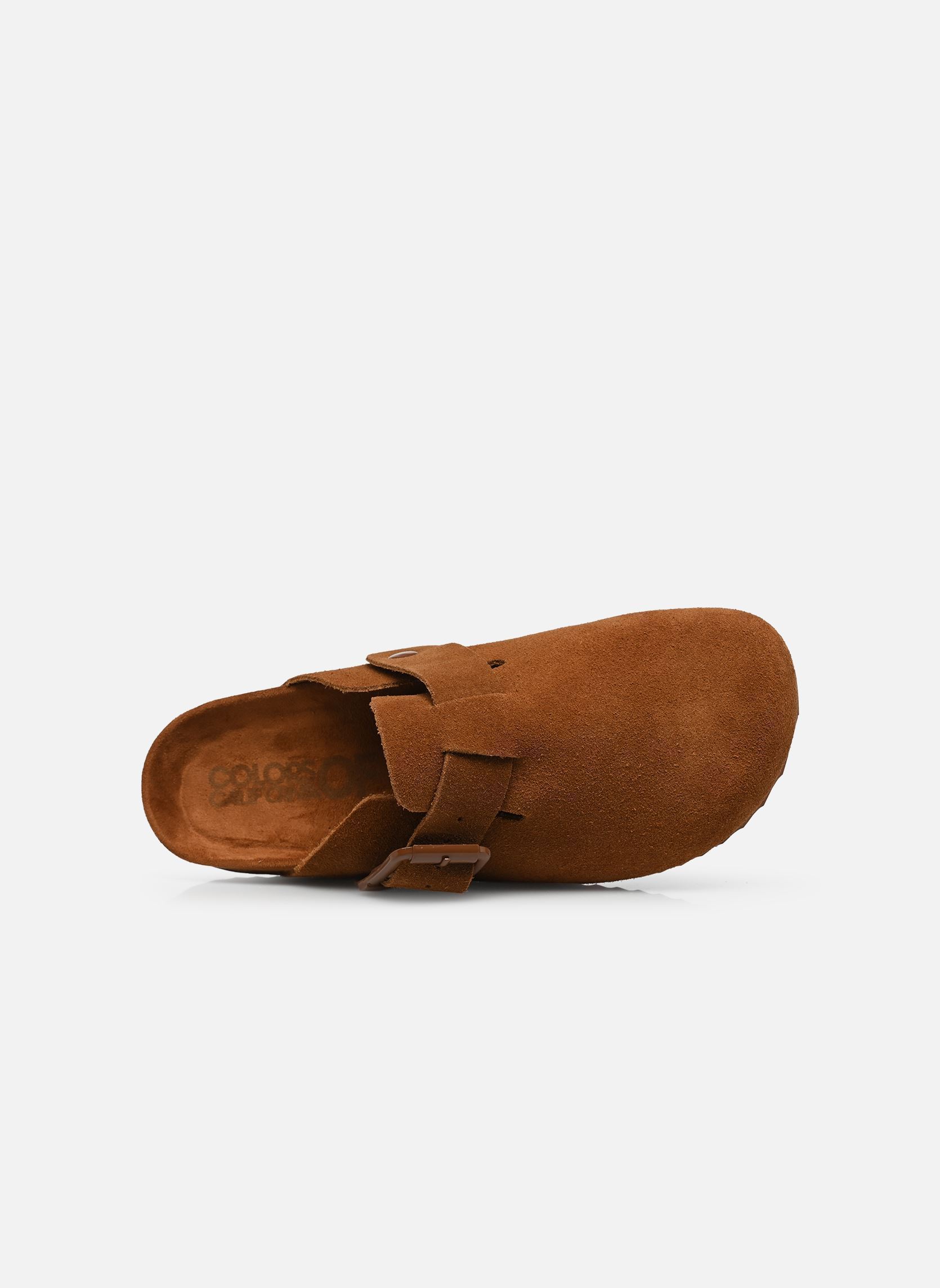 Mules Monocolor suede sabot femme marron Colors of California Mules Monocolor suede sabot femme marron TAN