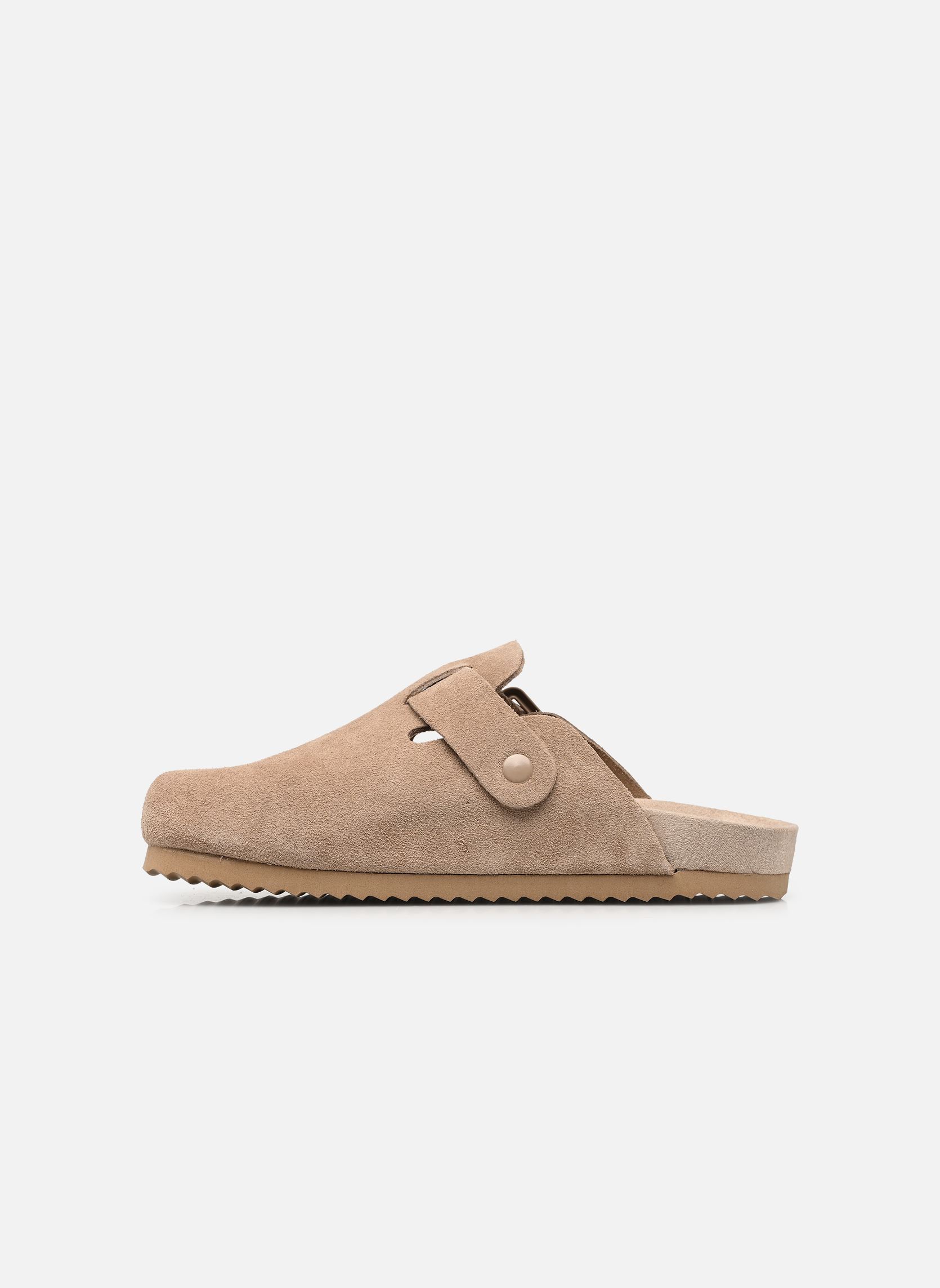 Mules Monocolor suede sabot femme beige Colors of California Mules Monocolor suede sabot femme beige MUD