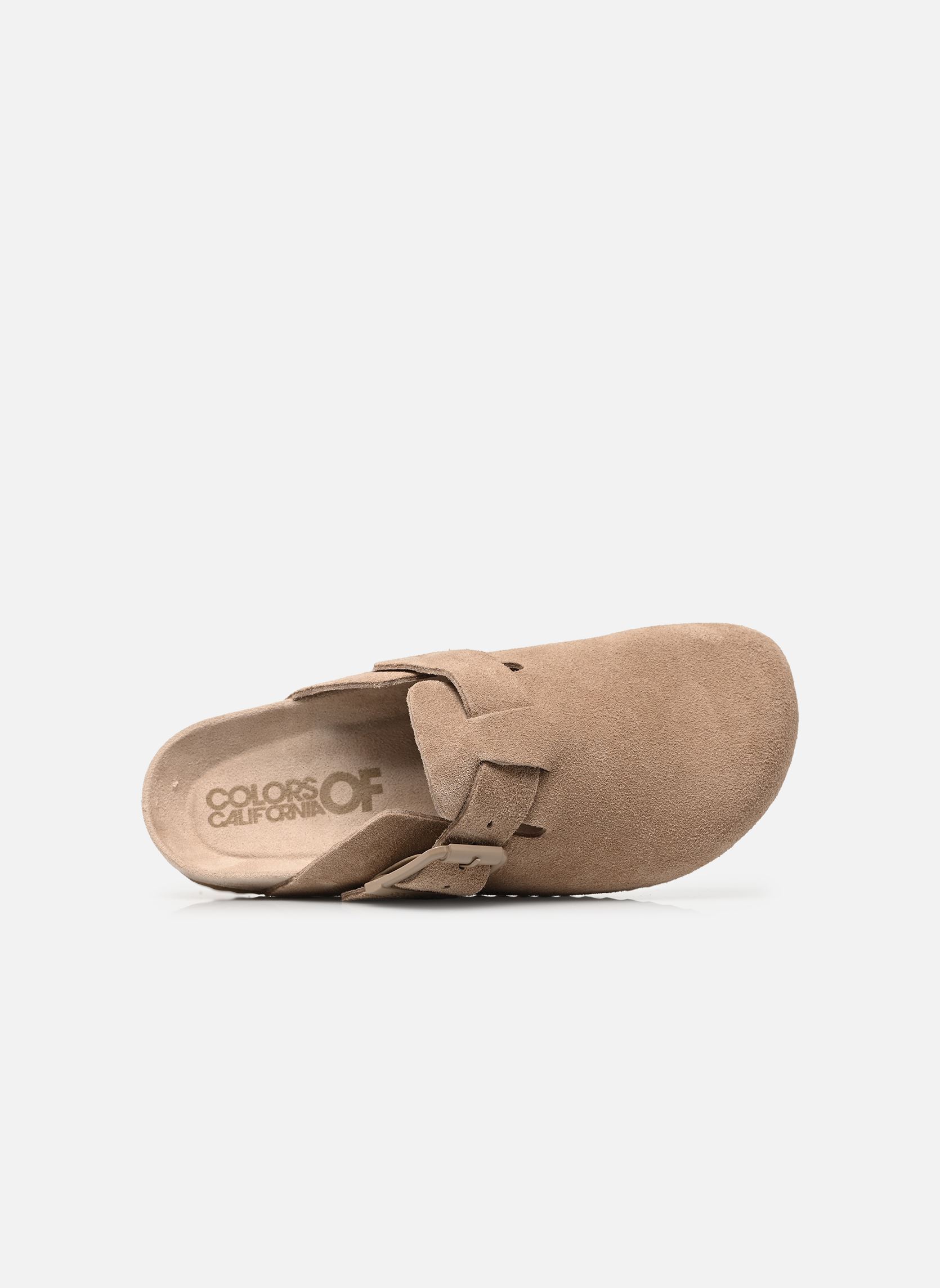 Mules Monocolor suede sabot femme beige Colors of California Mules Monocolor suede sabot femme beige MUD