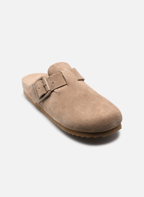 Colors of California Pantoletten Monocolor suede sabot damen beige