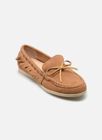 Mocassins Cow suede sfringed boat shoe femme marron Colors of California Mocassins Cow suede sfringed boat shoe femme marron TAN