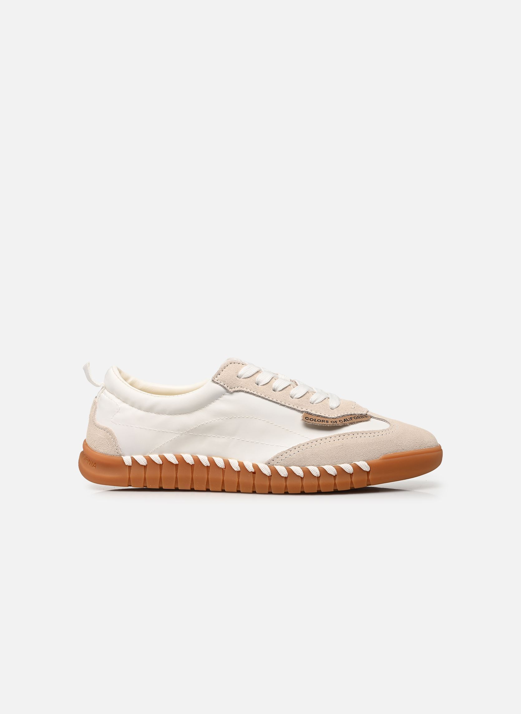 Niedrige Sneaker crunchy snk in nylon damen weiß Colors of California Niedrige Sneaker crunchy snk in nylon damen weiß WHITE