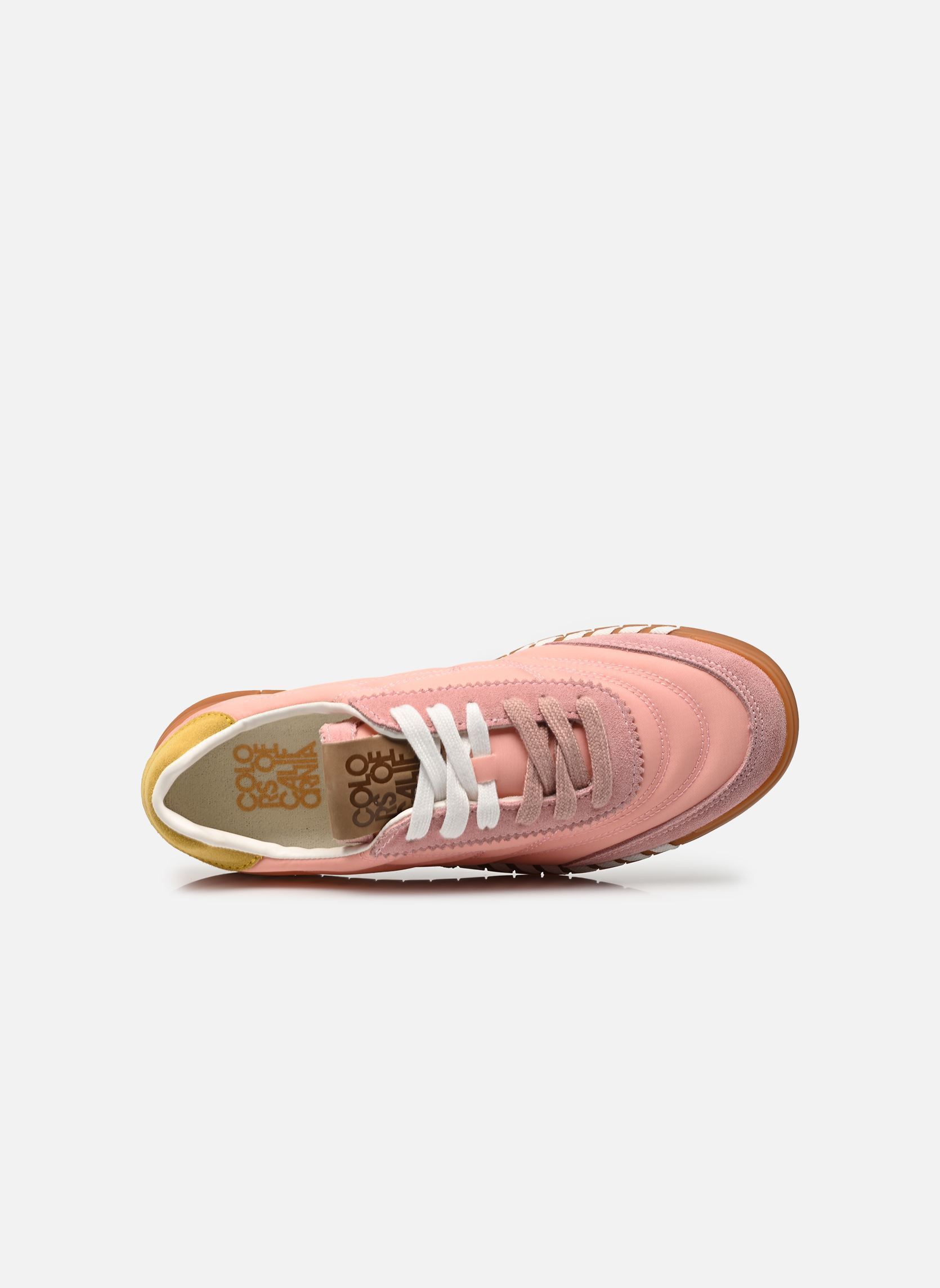 Baskets basses Monocolor stitching nylon snk femme rose Colors of California Baskets basses Monocolor stitching nylon snk femme rose ARANCIO