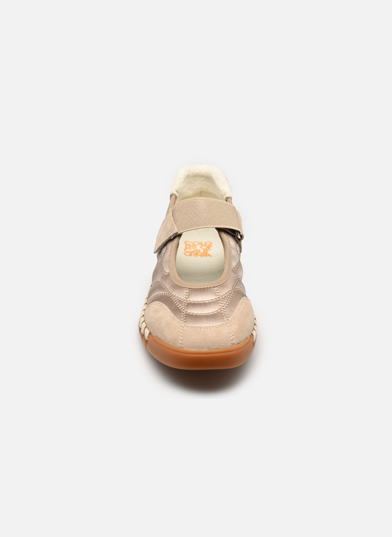Ballerines classiques Mary jane in nylon femme beige Colors of California Ballerines classiques Mary jane in nylon femme beige TAUPE