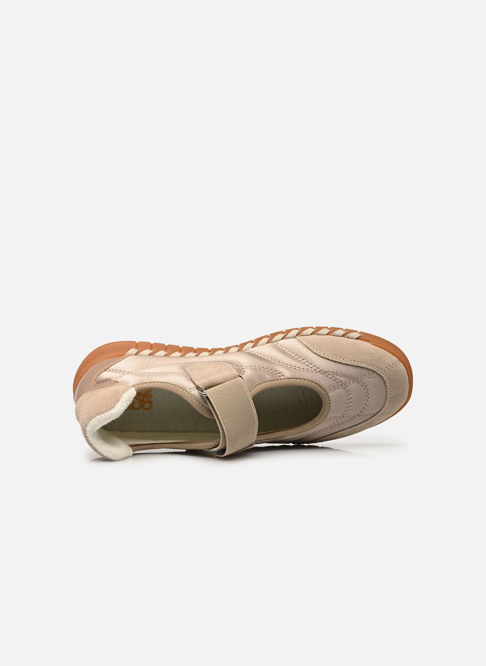 Ballerines classiques Mary jane in nylon femme beige Colors of California Ballerines classiques Mary jane in nylon femme beige TAUPE