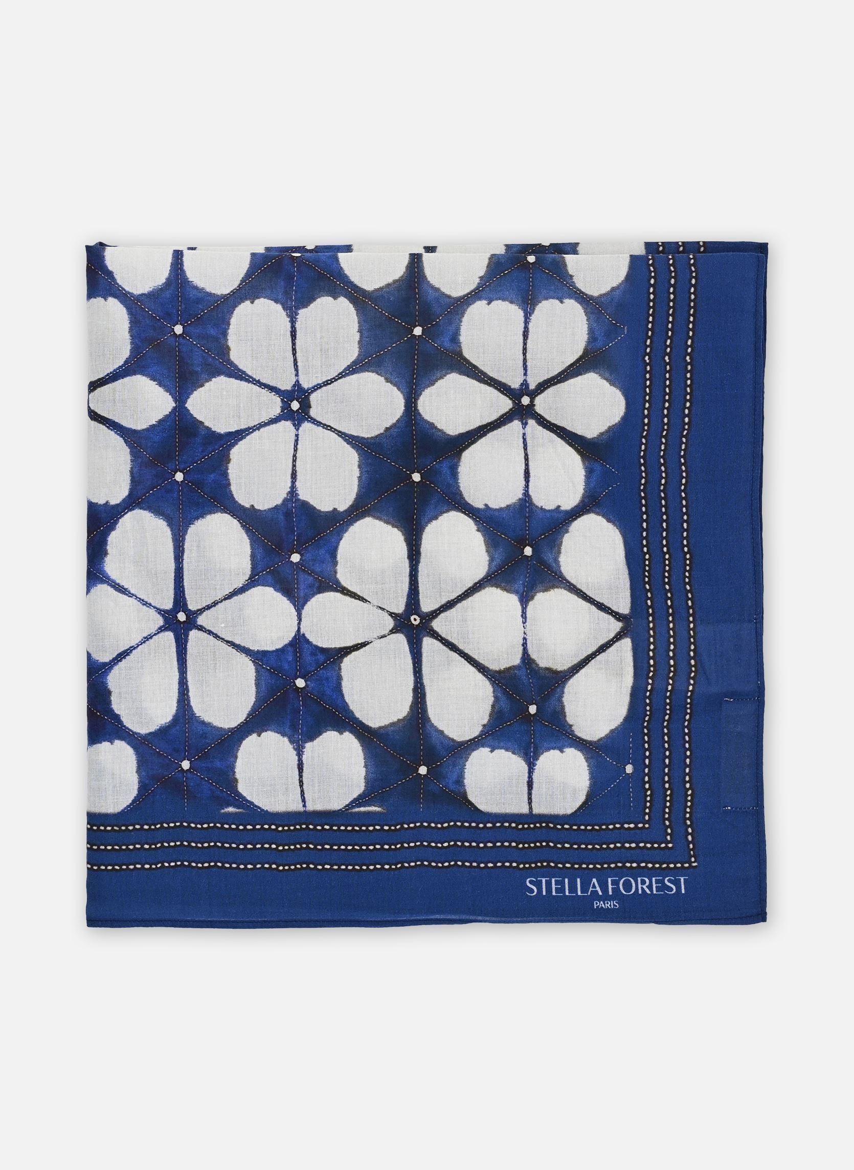 Halstücher 1 . Foulard Lotus damen blau Stella Forest Halstücher 1 . Foulard Lotus damen blau Indigo