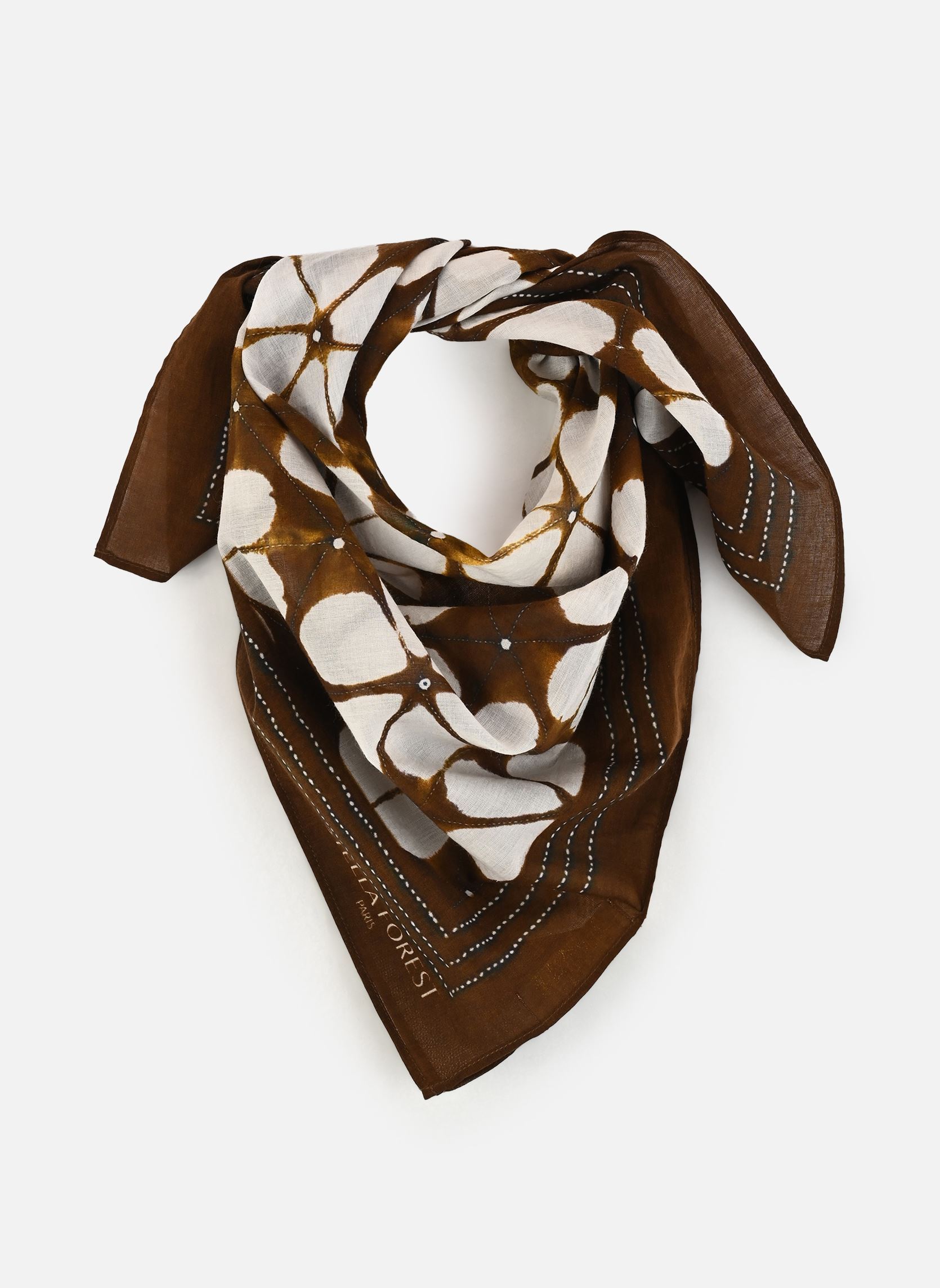 Foulards 1 . Foulard Lotus femme marron Stella Forest Foulards 1 . Foulard Lotus femme marron marron