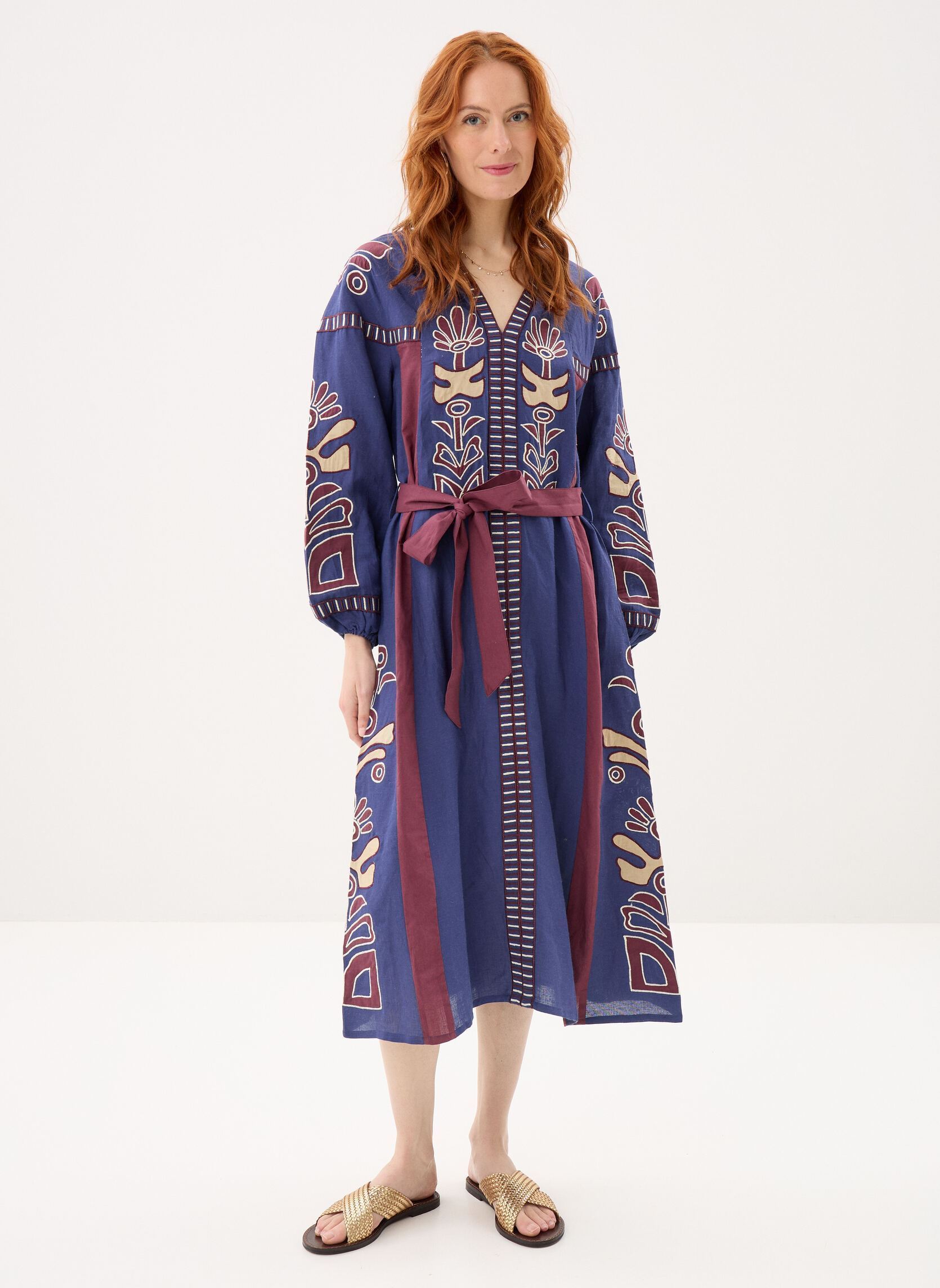 Lange Kleider 114 . Robe Long Ml Anouck damen blau Stella Forest Lange Kleider 114 . Robe Long Ml Anouck damen blau BLEU