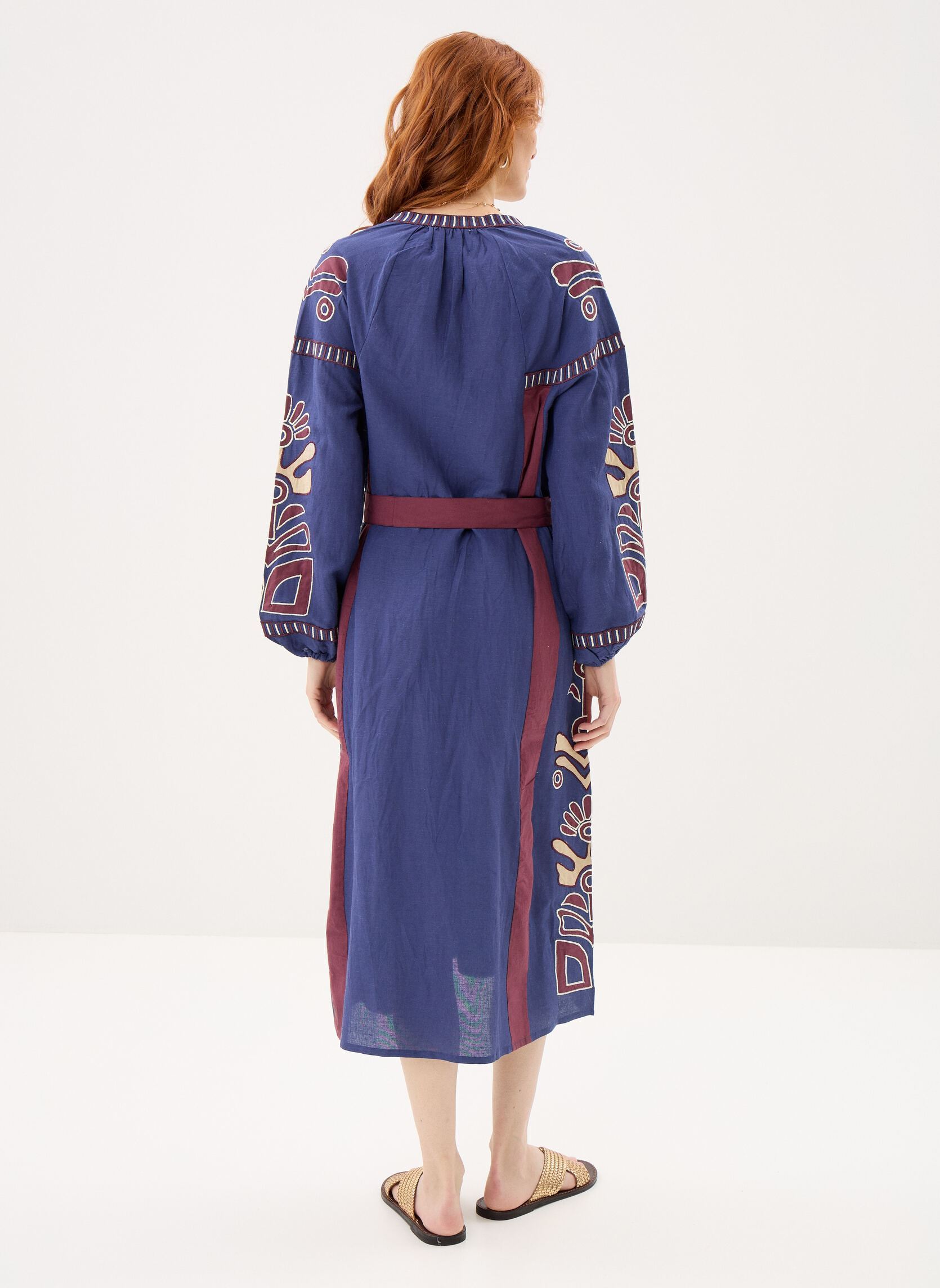 Lange Kleider 114 . Robe Long Ml Anouck damen blau Stella Forest Lange Kleider 114 . Robe Long Ml Anouck damen blau BLEU
