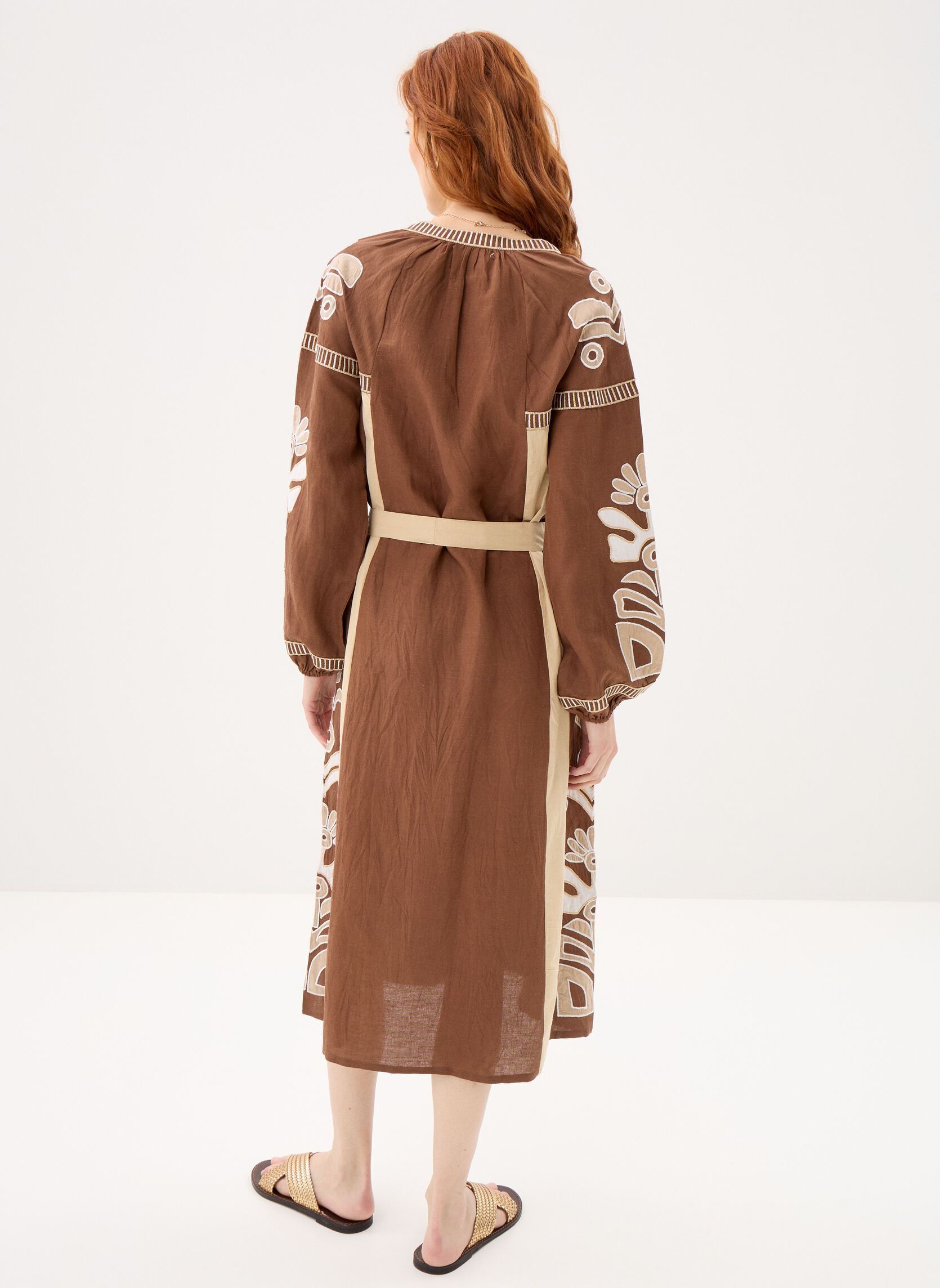 Lange Kleider 114 . Robe Long Ml Anouck damen braun Stella Forest Lange Kleider 114 . Robe Long Ml Anouck damen braun CHOCO