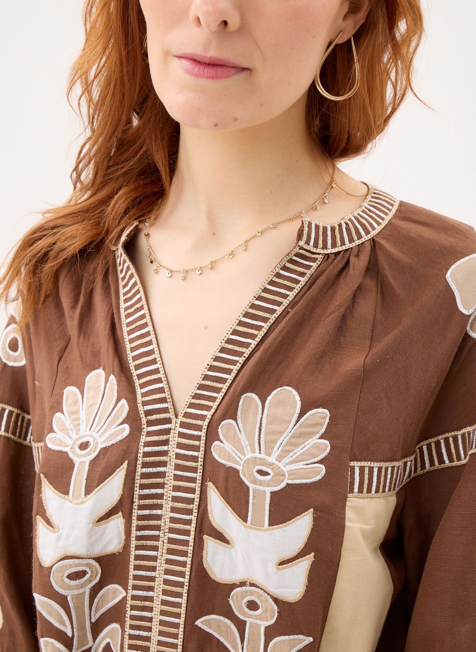 Lange Kleider 114 . Robe Long Ml Anouck damen braun Stella Forest Lange Kleider 114 . Robe Long Ml Anouck damen braun CHOCO