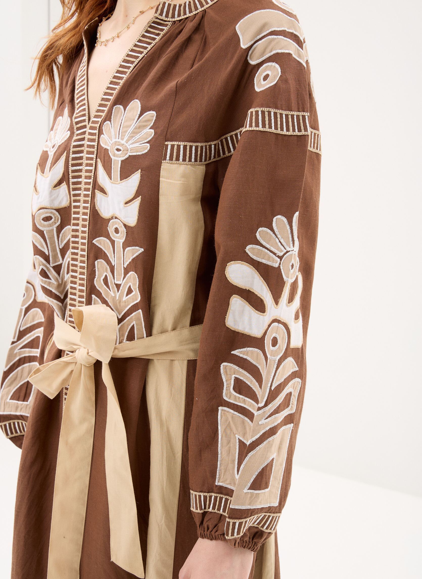 Lange Kleider 114 . Robe Long Ml Anouck damen braun Stella Forest Lange Kleider 114 . Robe Long Ml Anouck damen braun CHOCO