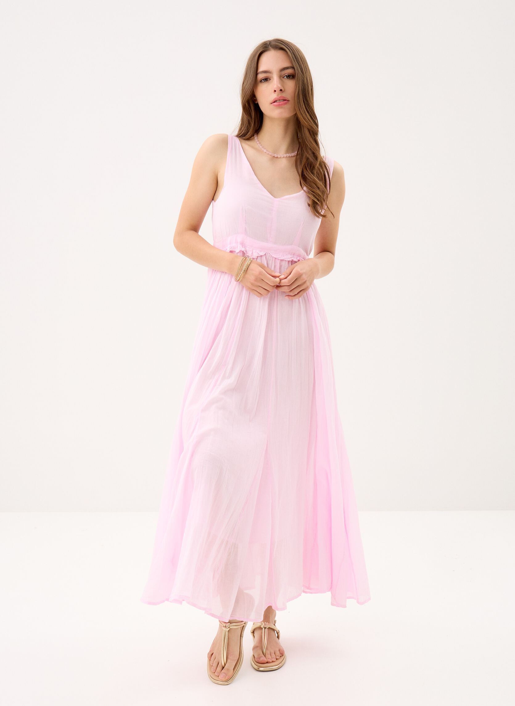 Lange Kleider 301 . Robe Maxi Bretelles Gaia damen rosa Stella Forest Lange Kleider 301 . Robe Maxi Bretelles Gaia damen rosa Blush