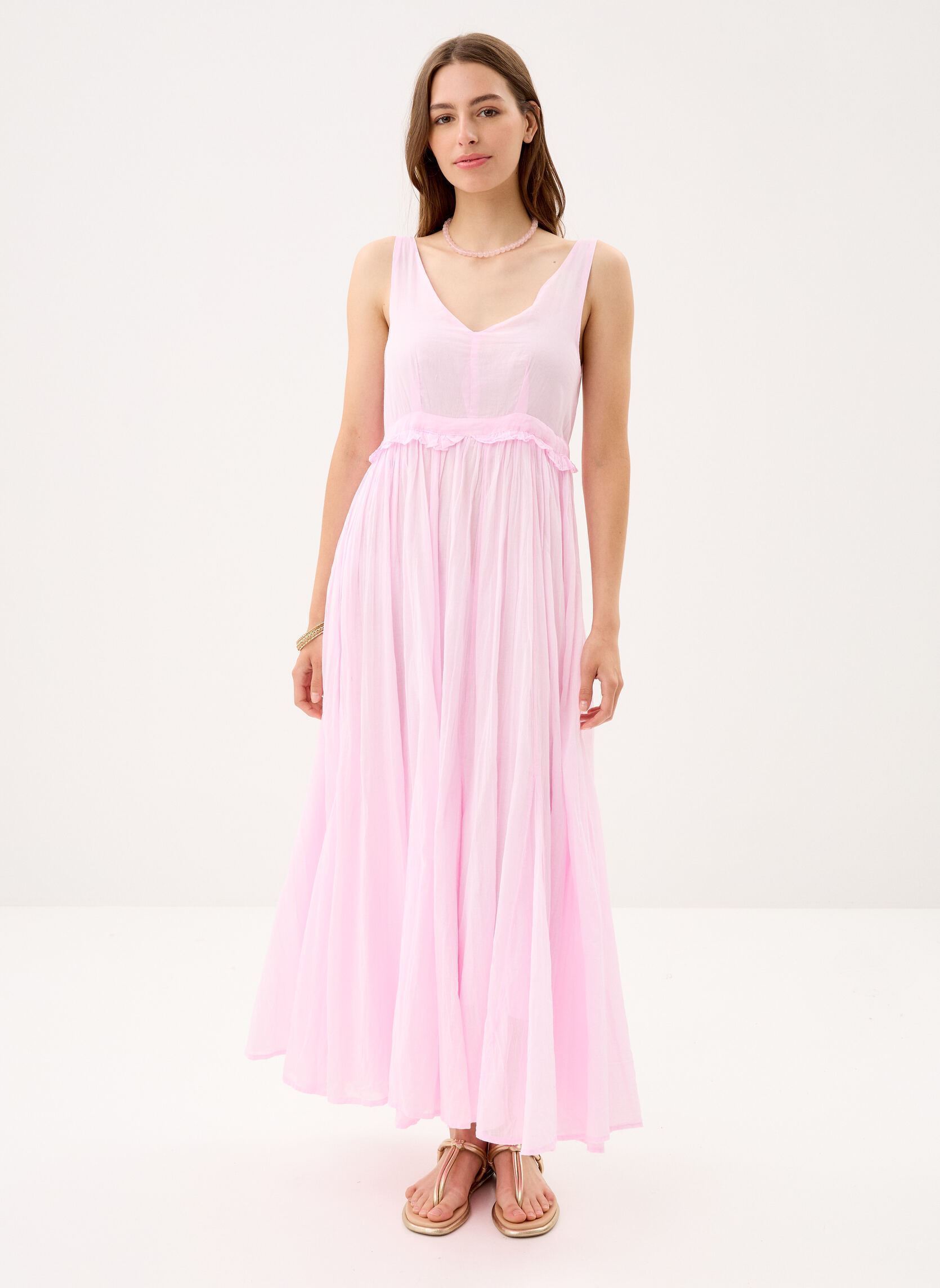 Lange Kleider 301 . Robe Maxi Bretelles Gaia damen rosa Stella Forest Lange Kleider 301 . Robe Maxi Bretelles Gaia damen rosa Blush