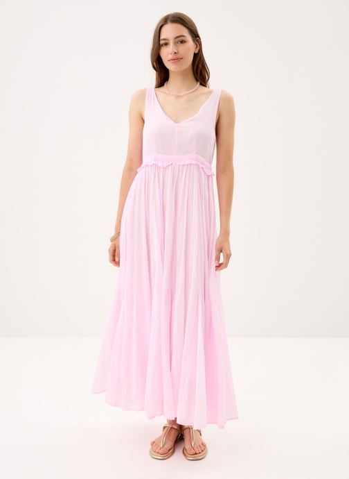 Stella Forest Lange jurken 301 . Robe Maxi Bretelles Gaia dames roze
