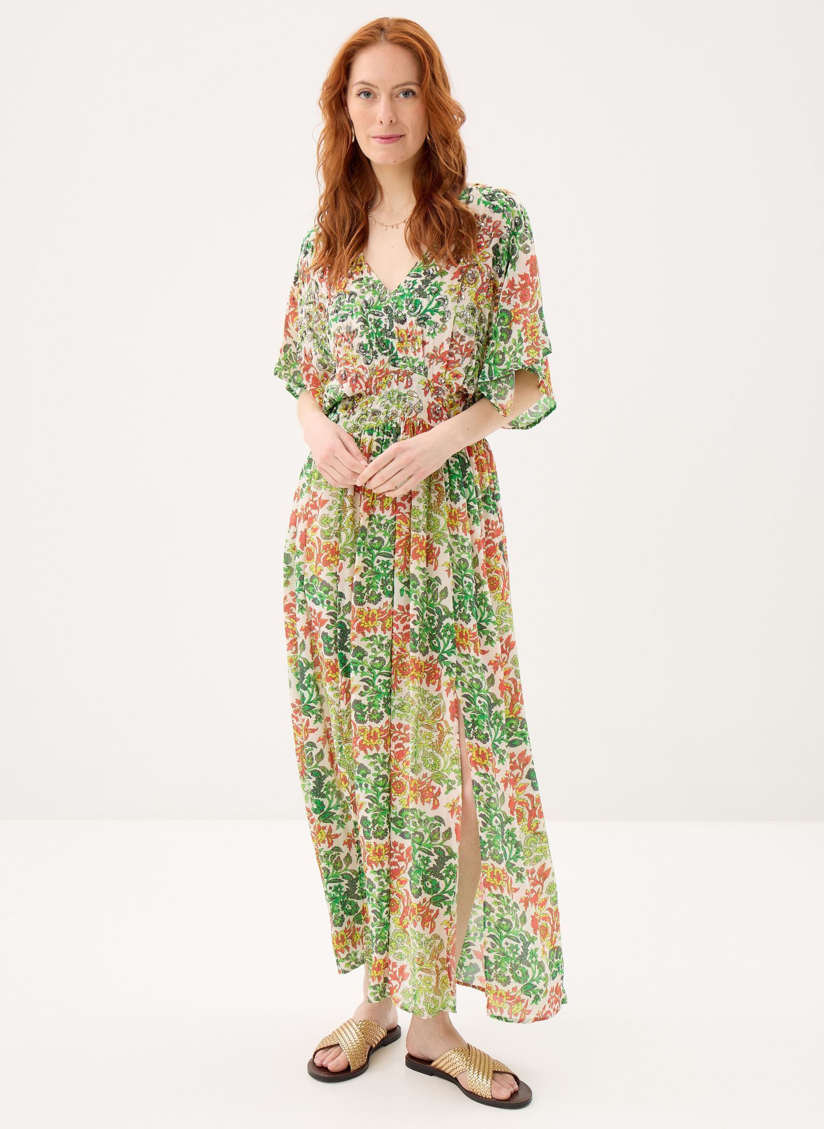 Lange jurken 124 . Robe Long Mc Mira dames meerkleurig Stella Forest Lange jurken 124 . Robe Long Mc Mira dames meerkleurig MULTICOLOR