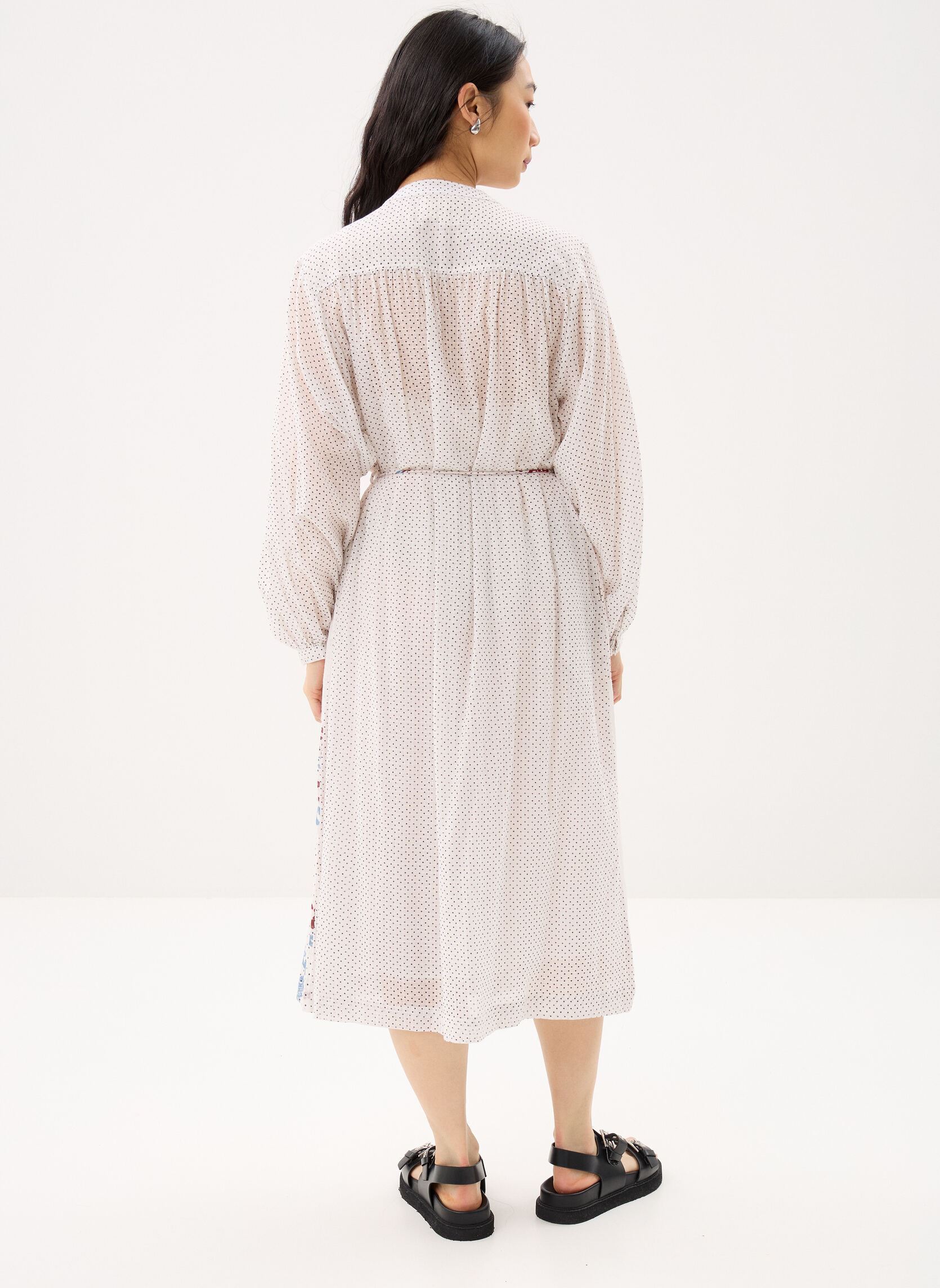 Lange Kleider 14 . Robe Long Ml Sunny damen weiß Stella Forest Lange Kleider 14 . Robe Long Ml Sunny damen weiß Ecru