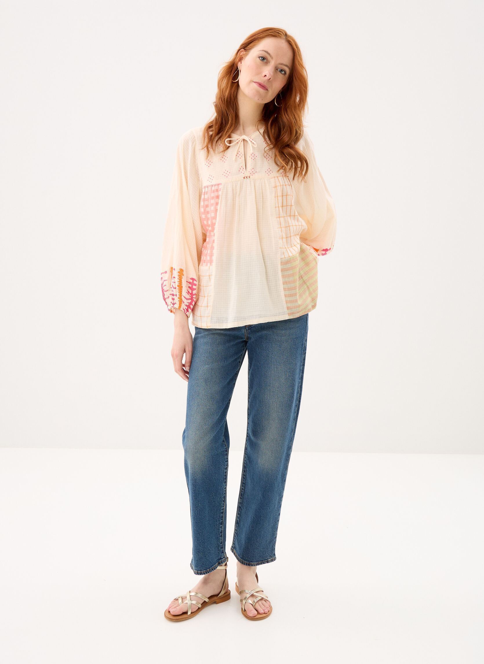 Blusen 121 . Tunique M3/4 Maya damen weiß Stella Forest Blusen 121 . Tunique M3/4 Maya damen weiß ECRU