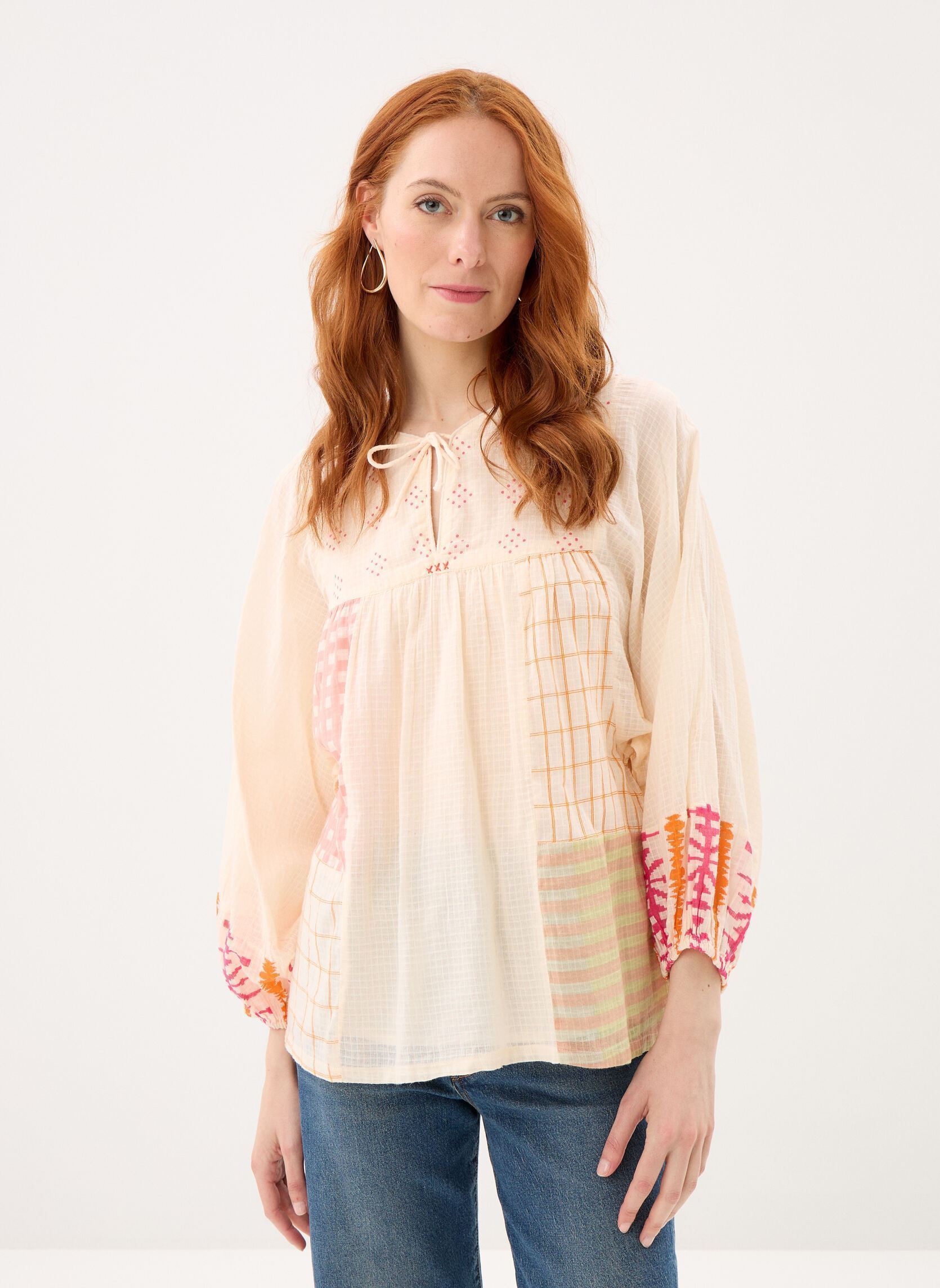 Blusen 121 . Tunique M3/4 Maya damen weiß Stella Forest Blusen 121 . Tunique M3/4 Maya damen weiß ECRU