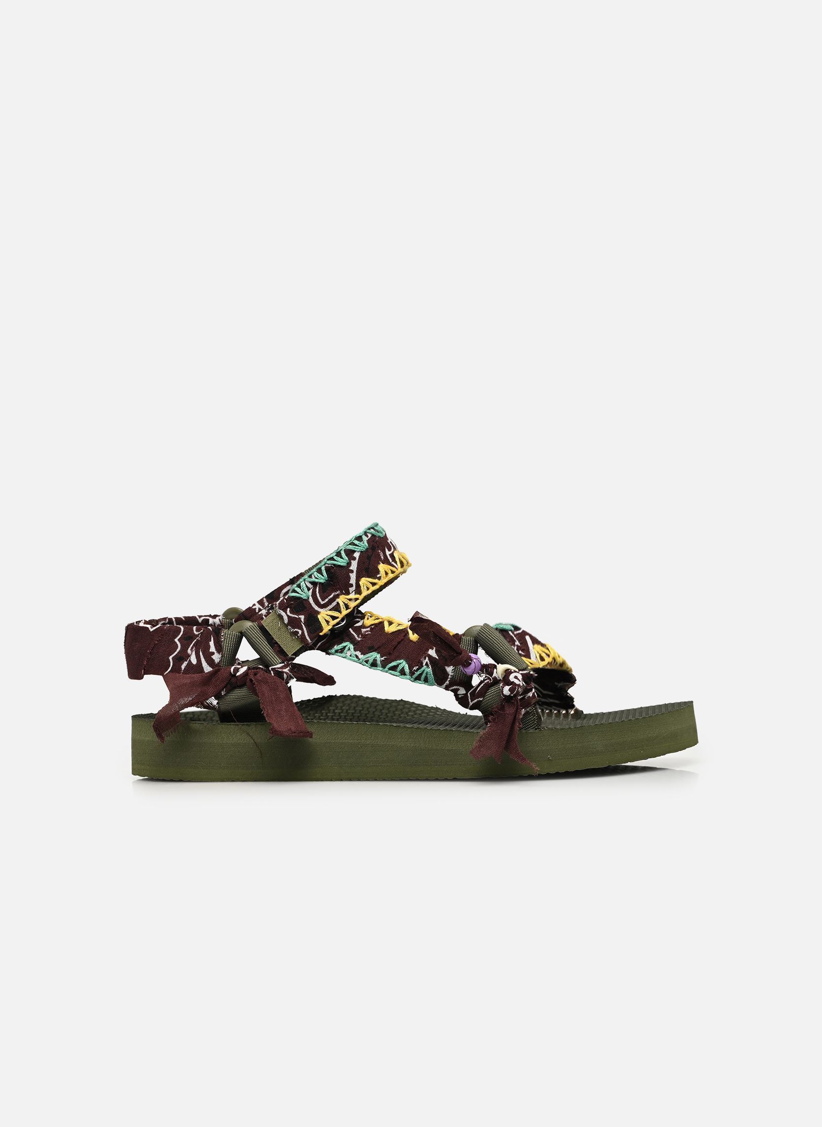 Platte sandalen TK KAKI dames meerkleurig Arizona Love Platte sandalen TK KAKI dames meerkleurig Choco kaki