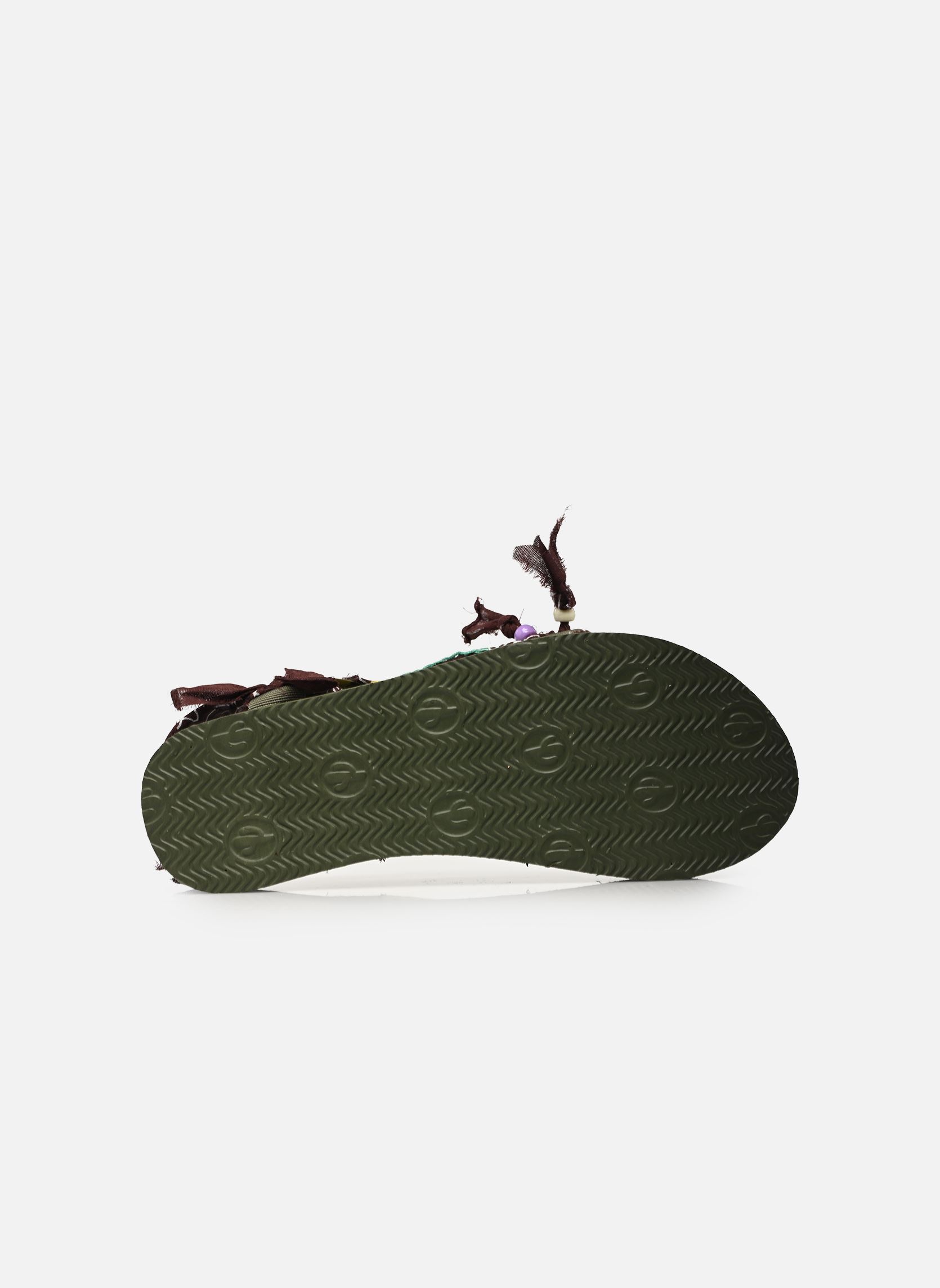 Platte sandalen TK KAKI dames meerkleurig Arizona Love Platte sandalen TK KAKI dames meerkleurig Choco kaki