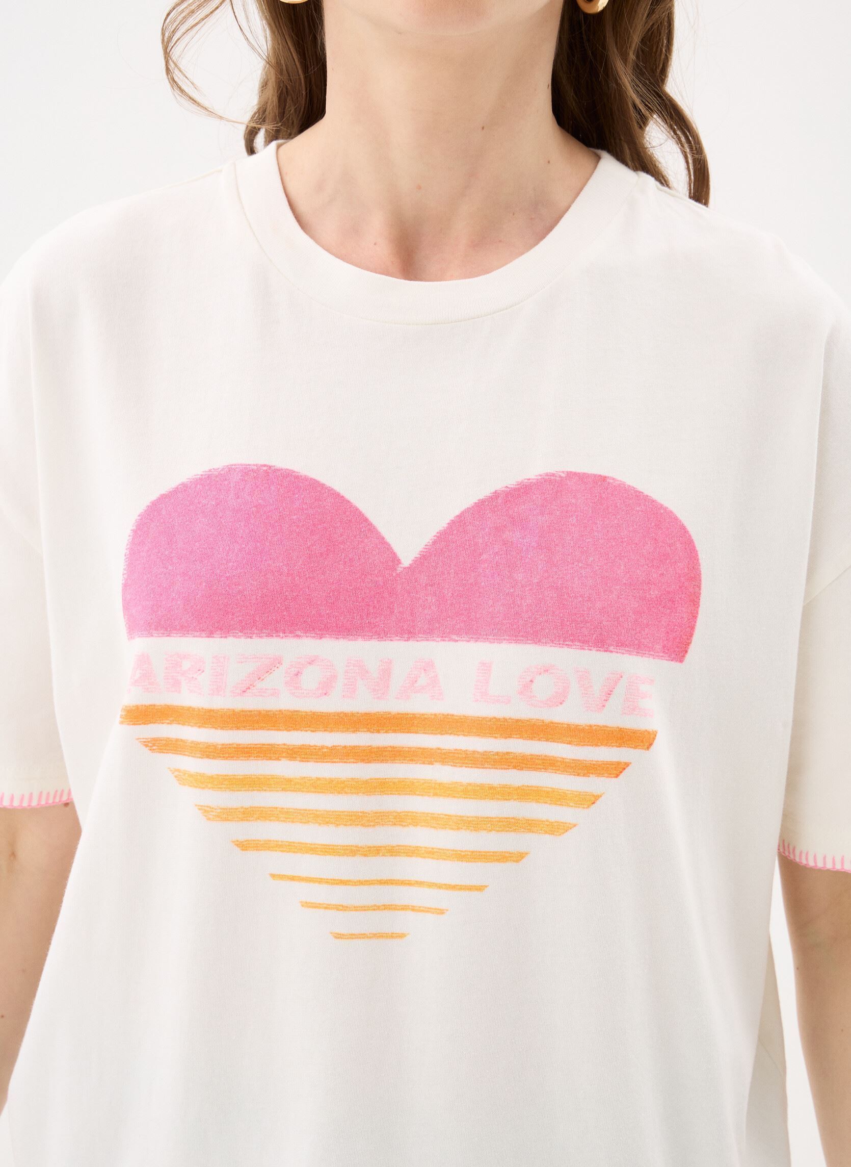 T-shirts met korte mouwen AMADEO TEE SHIRT dames wit Arizona Love T-shirts met korte mouwen AMADEO TEE SHIRT dames wit Pink