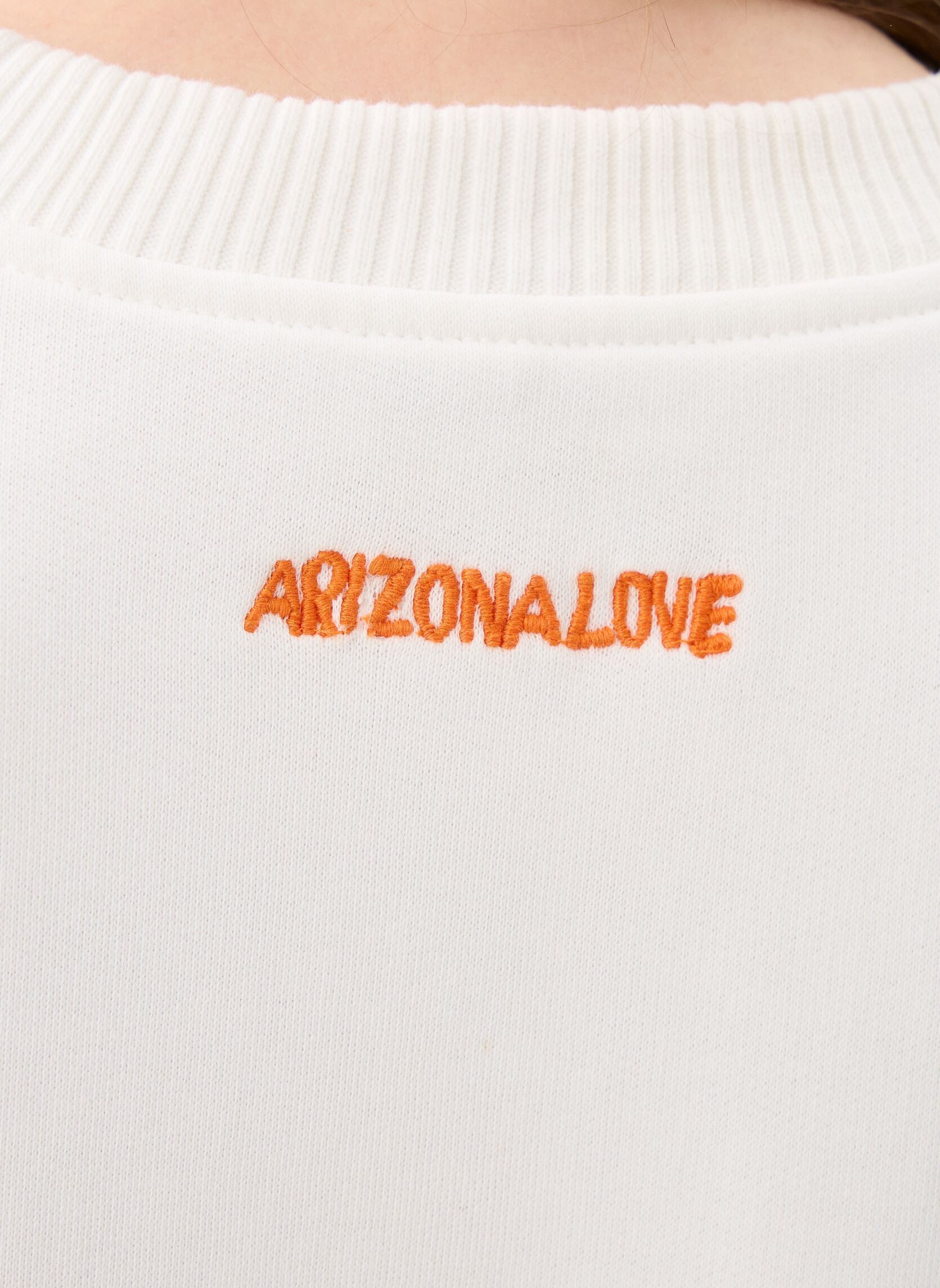 Hoodies ALAN SWEAT dames wit Arizona Love Hoodies ALAN SWEAT dames wit White
