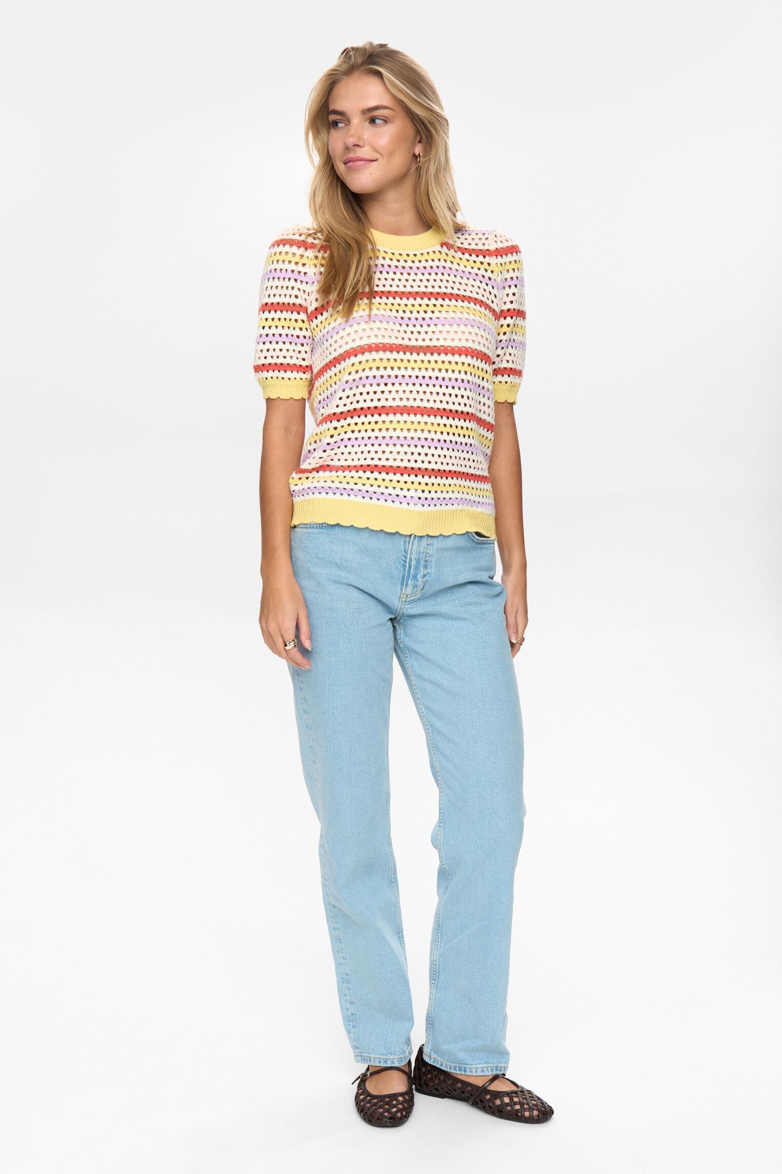 Pulls 706531-1031 femme multicolore Nümph Pulls 706531-1031 femme multicolore POPCORN