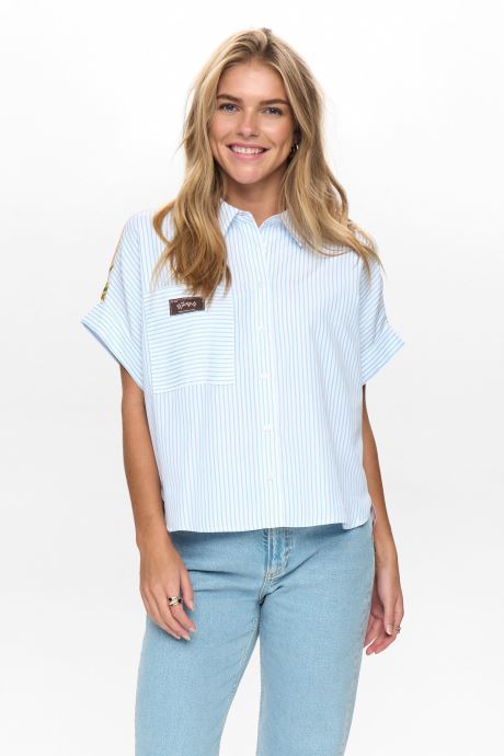 Nümph Hemden 706538-3054 damen mehrfarbig