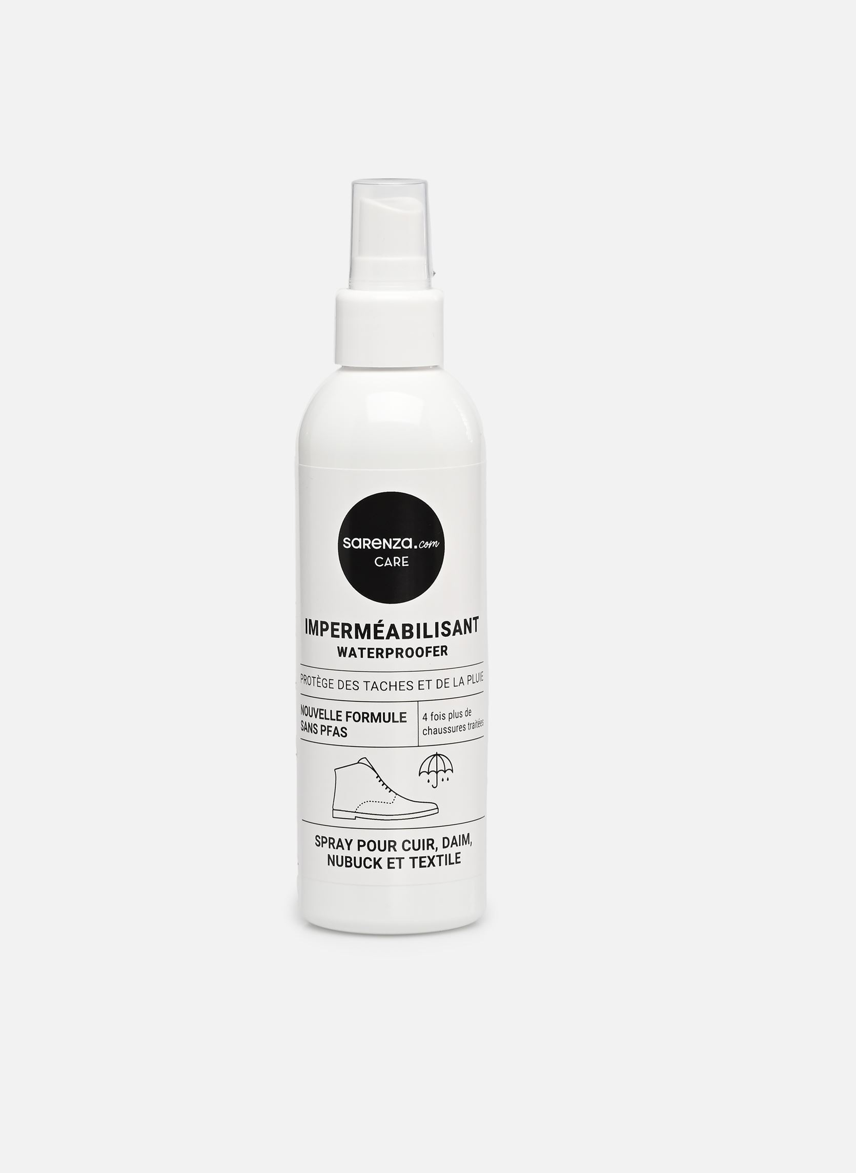 Waterdichte sprays Imperméabilisant 200ml transparant Sarenza care Waterdichte sprays Imperméabilisant 200ml transparant INCOLORE