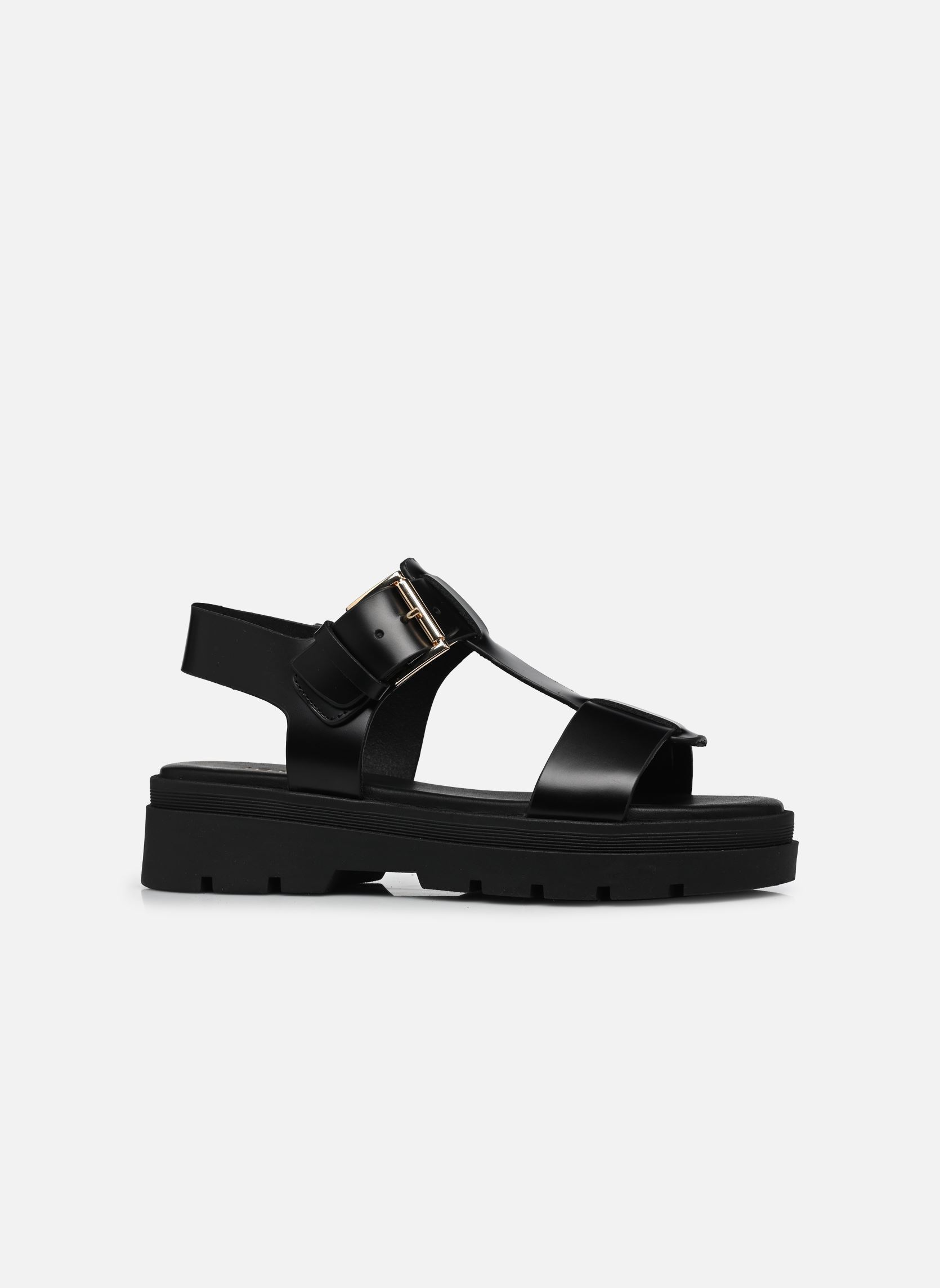 Sandales compensées et plateformes LISBONNE femme noir Jonak Sandales compensées et plateformes LISBONNE femme noir Cuir noir