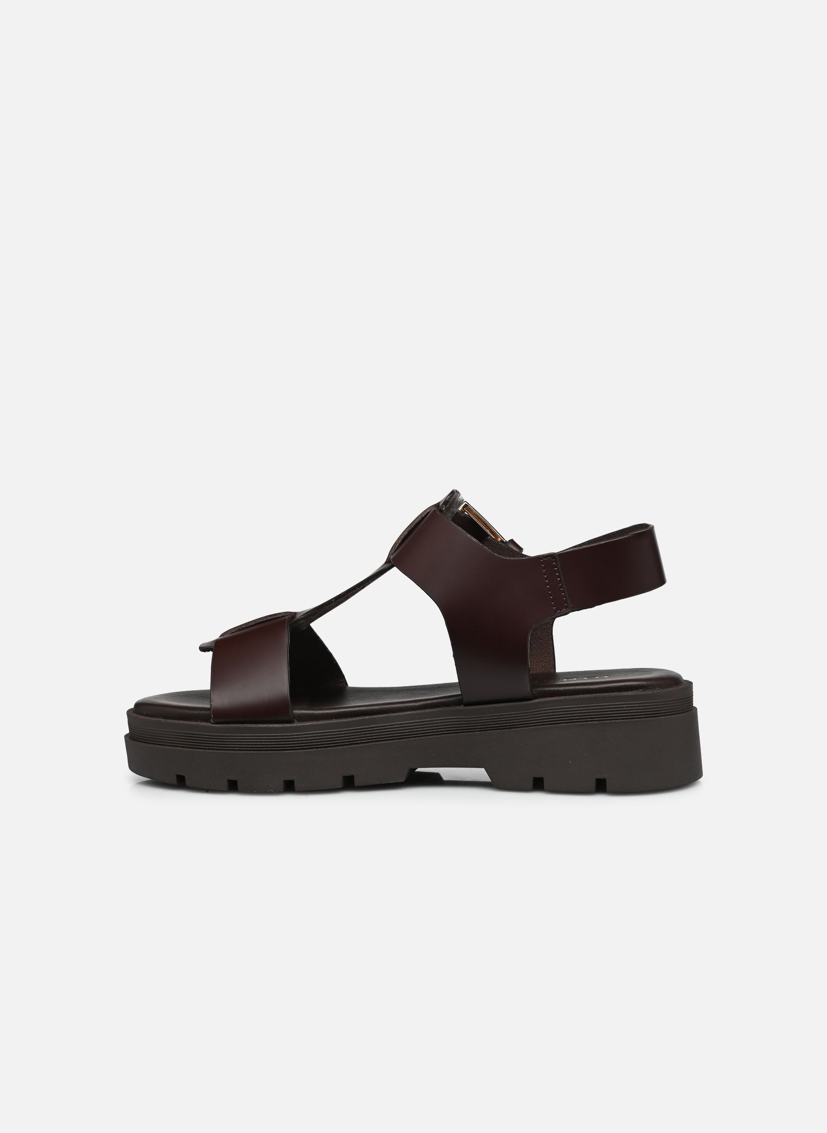 Sandales compensées et plateformes LISBONNE femme marron Jonak Sandales compensées et plateformes LISBONNE femme marron Cuir Marron
