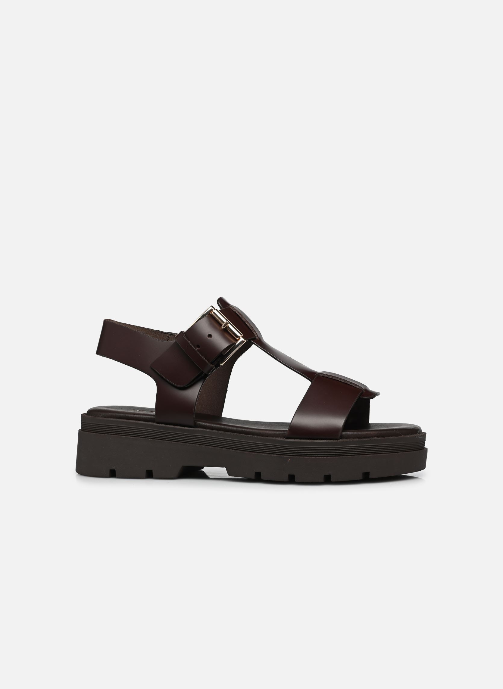 Sandales compensées et plateformes LISBONNE femme marron Jonak Sandales compensées et plateformes LISBONNE femme marron Cuir Marron