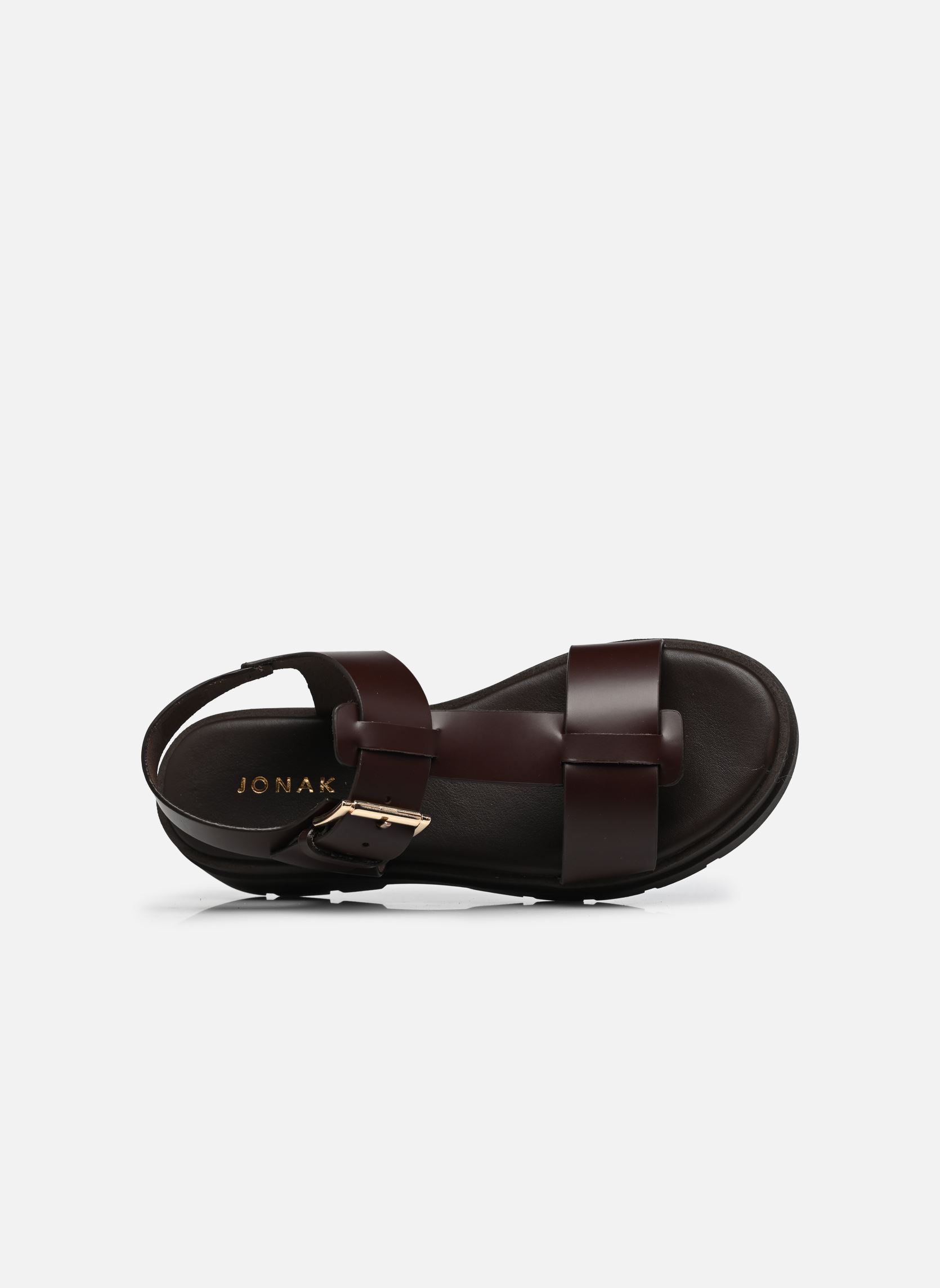 Sandales compensées et plateformes LISBONNE femme marron Jonak Sandales compensées et plateformes LISBONNE femme marron Cuir Marron