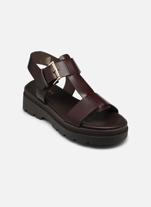 Jonak Sandalen met sleehak en plateau LISBONNE dames bruin