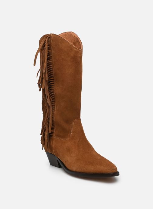 Jonak Bottines santiags DEFRANGE femme marron
