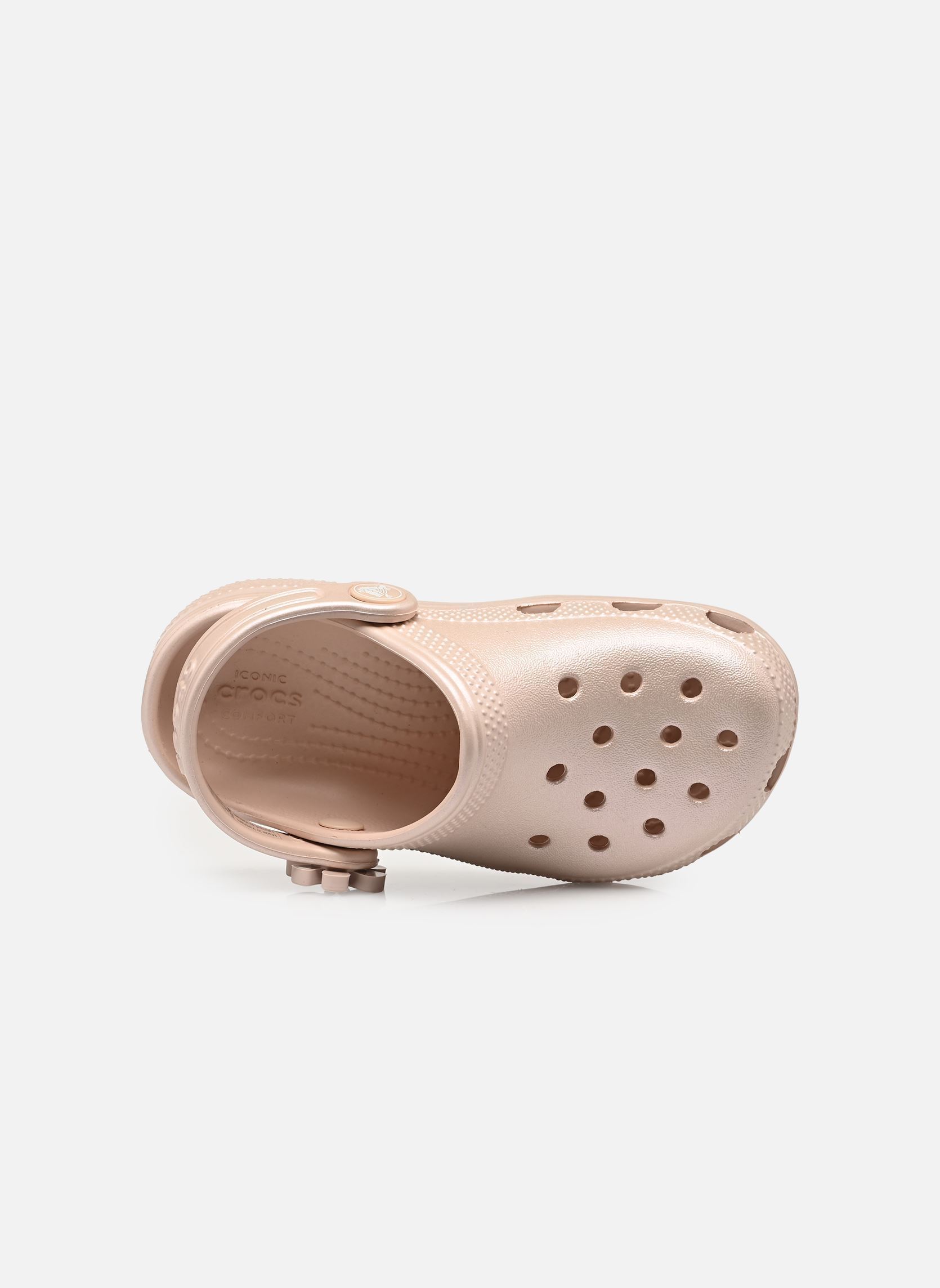 Mules et sabots Classic Pearl Shine Clog K fille rose Crocs Mules et sabots Classic Pearl Shine Clog K fille rose Quartz