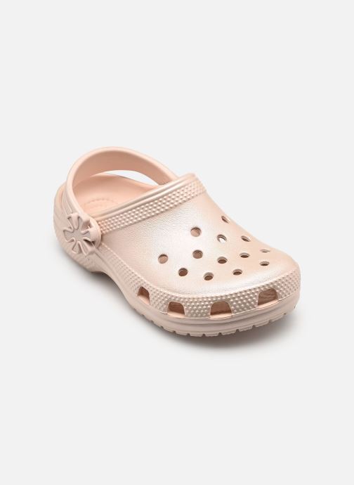 Crocs Ciabattine e Sabots Classic Pearl Shine Clog K bambina rosa